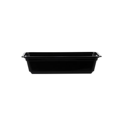 Black Microwave Rectangular Container + Lid 38oz