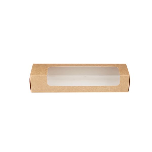 Kraft Long Sandwich Box with Window
