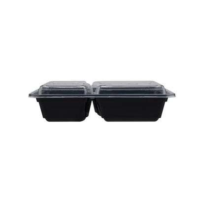 Black Base Rectangular Microwave 2 Compartment Base PP