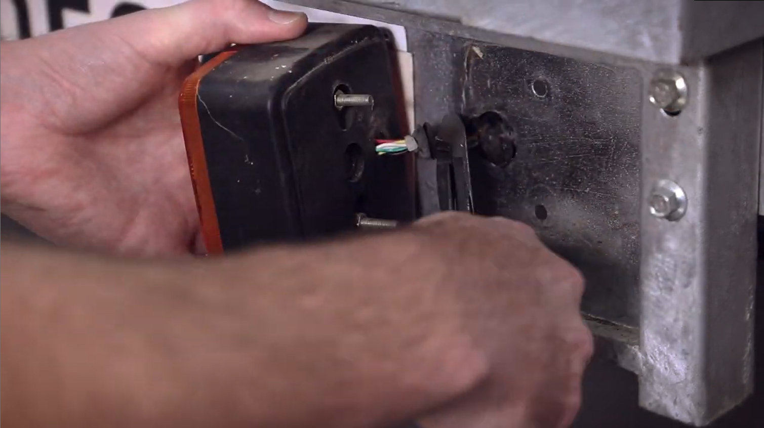 remove the old trailer lights and wiring
