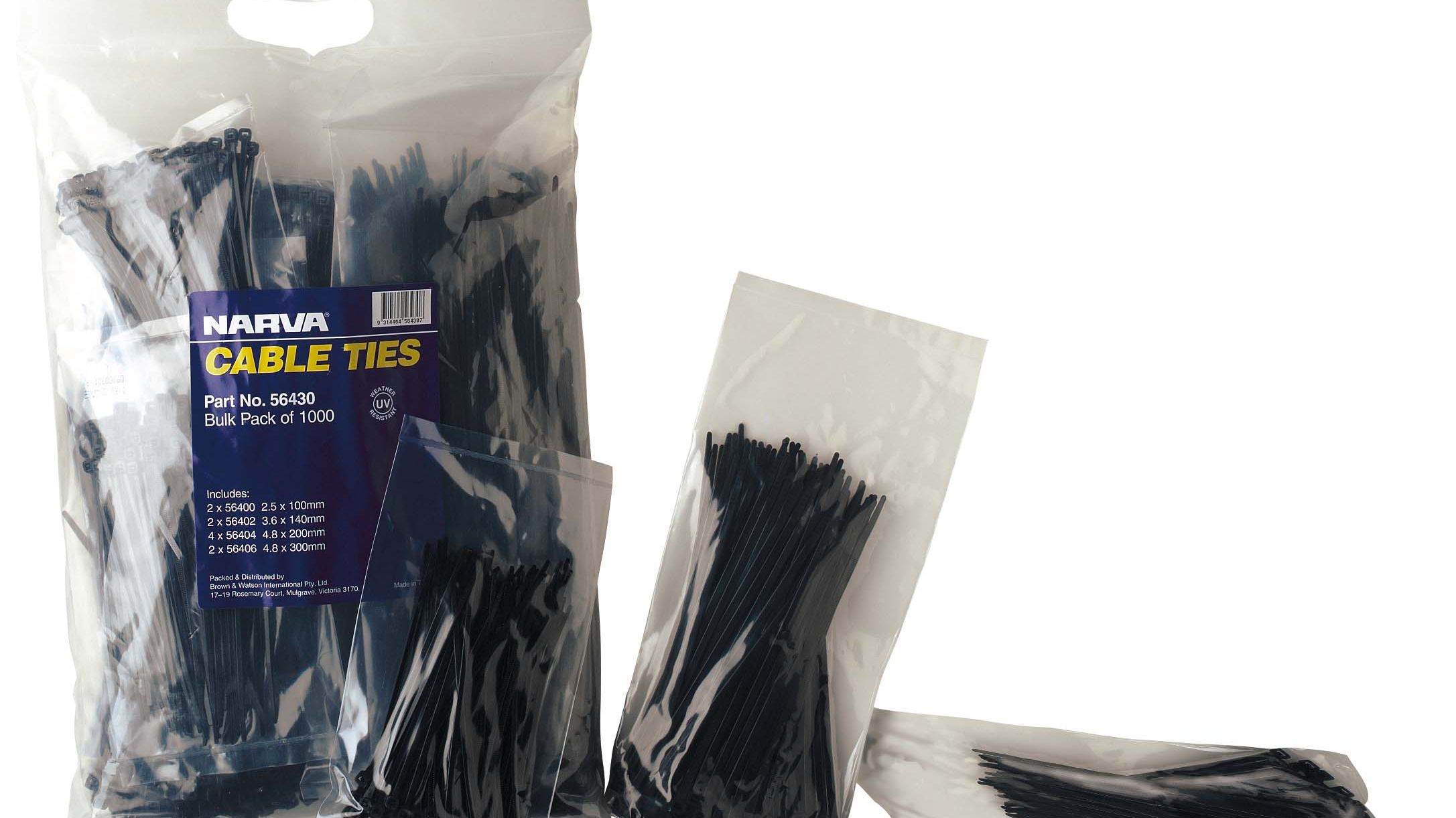 Narva Cable Tie Range: Built Tough for Every Application