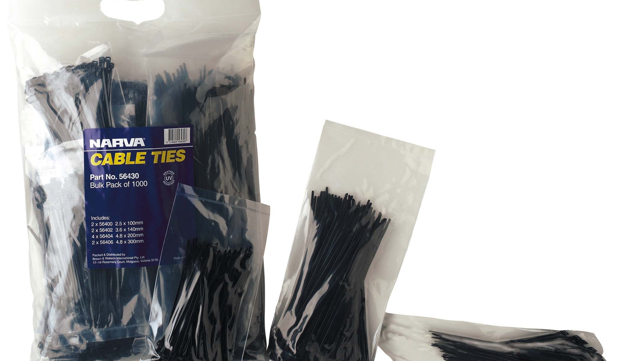 Narva Cable Tie Range: Built Tough for Every Application