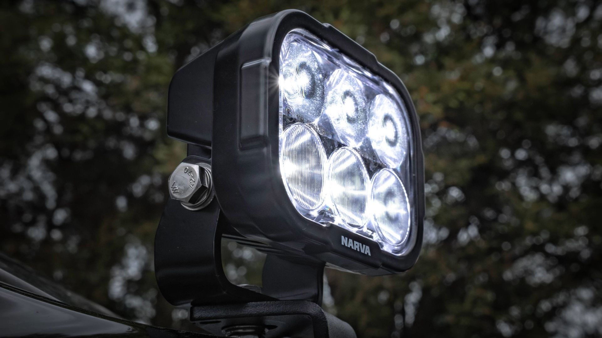 Narva Bonnet Mount Kit Microlux Finish