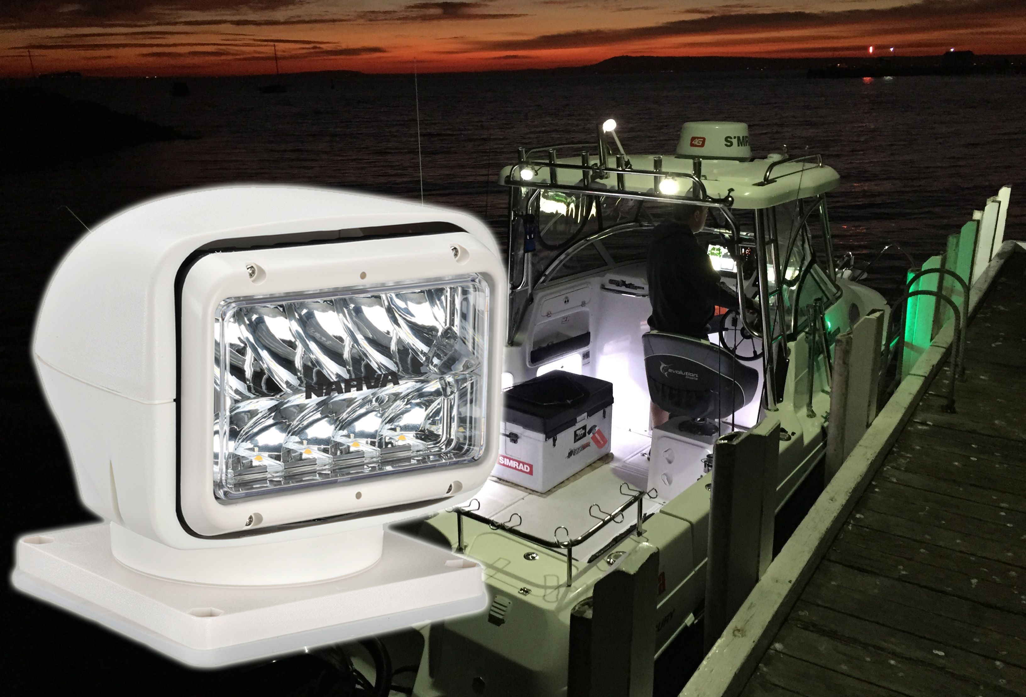 Remote Control Search Lighting Ideal for Night Boating