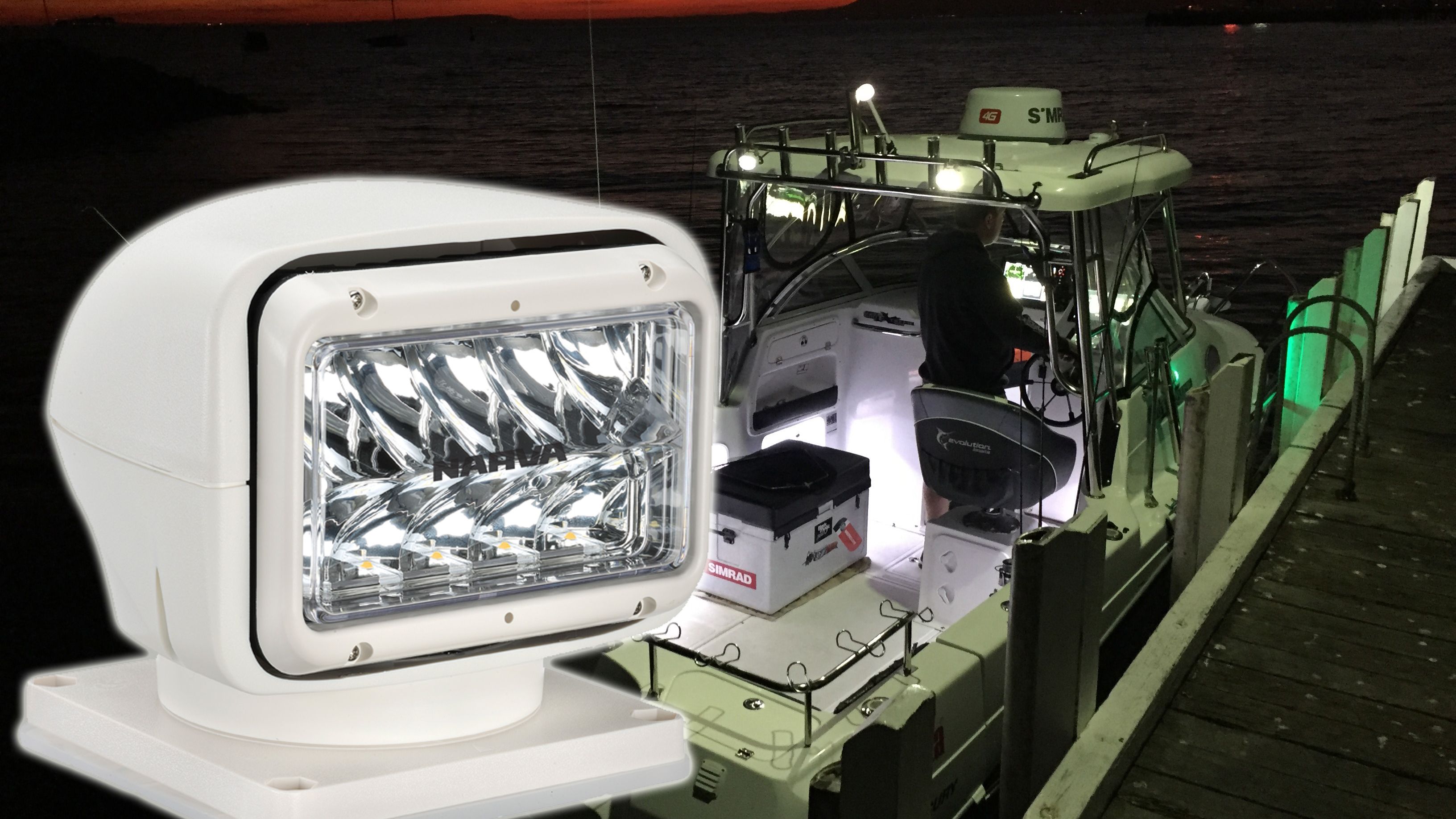 Remote Control Search Lighting Ideal for Night Boating