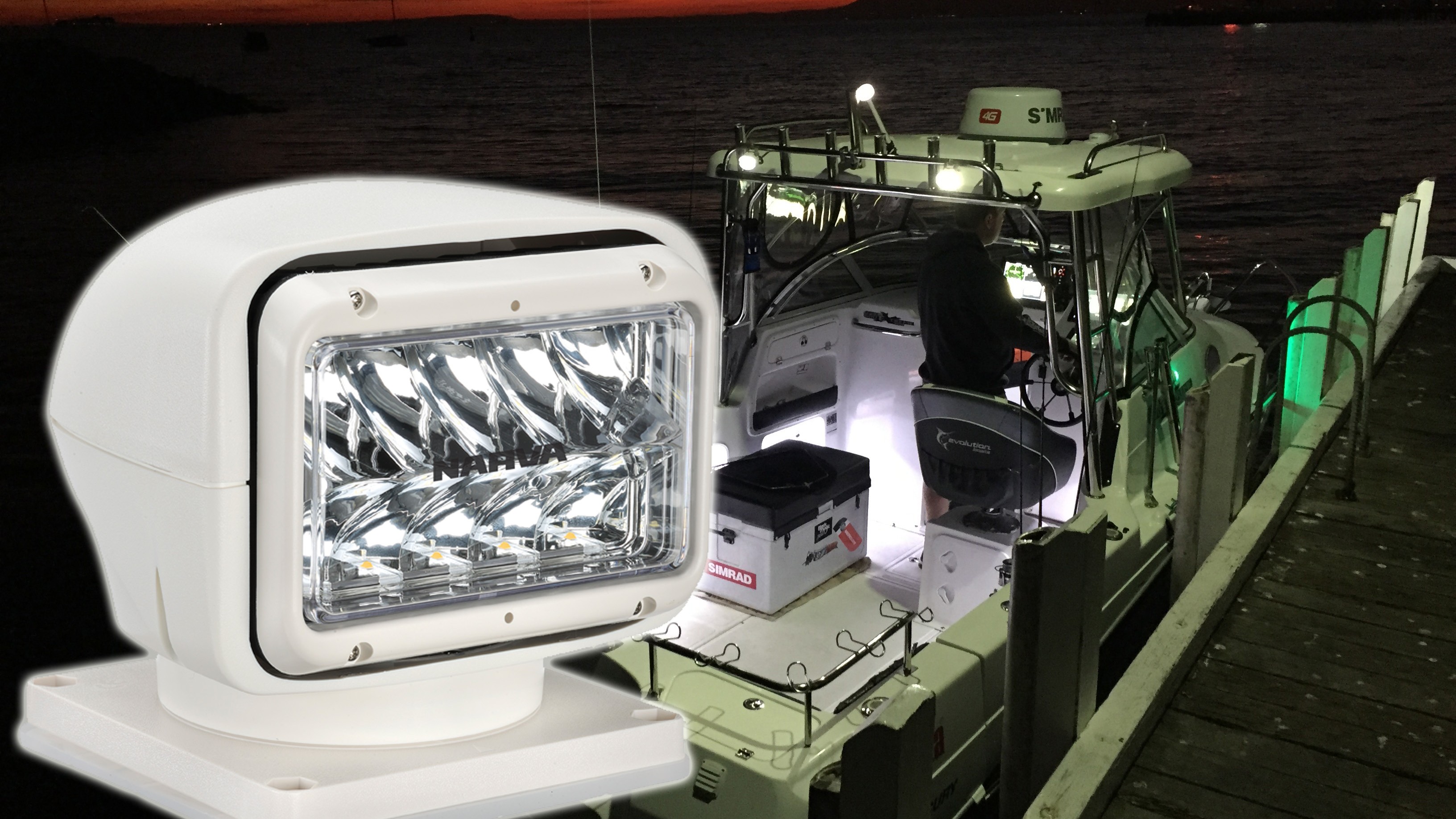 Remote Control Search Lighting Ideal for Night Boating