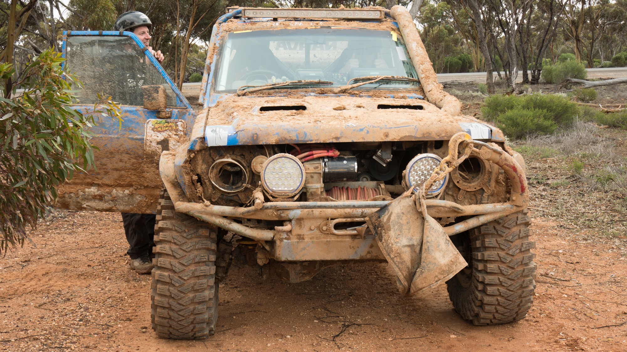 Narva Ultima 215 L.E.D’s Survive Big Competition Crash
