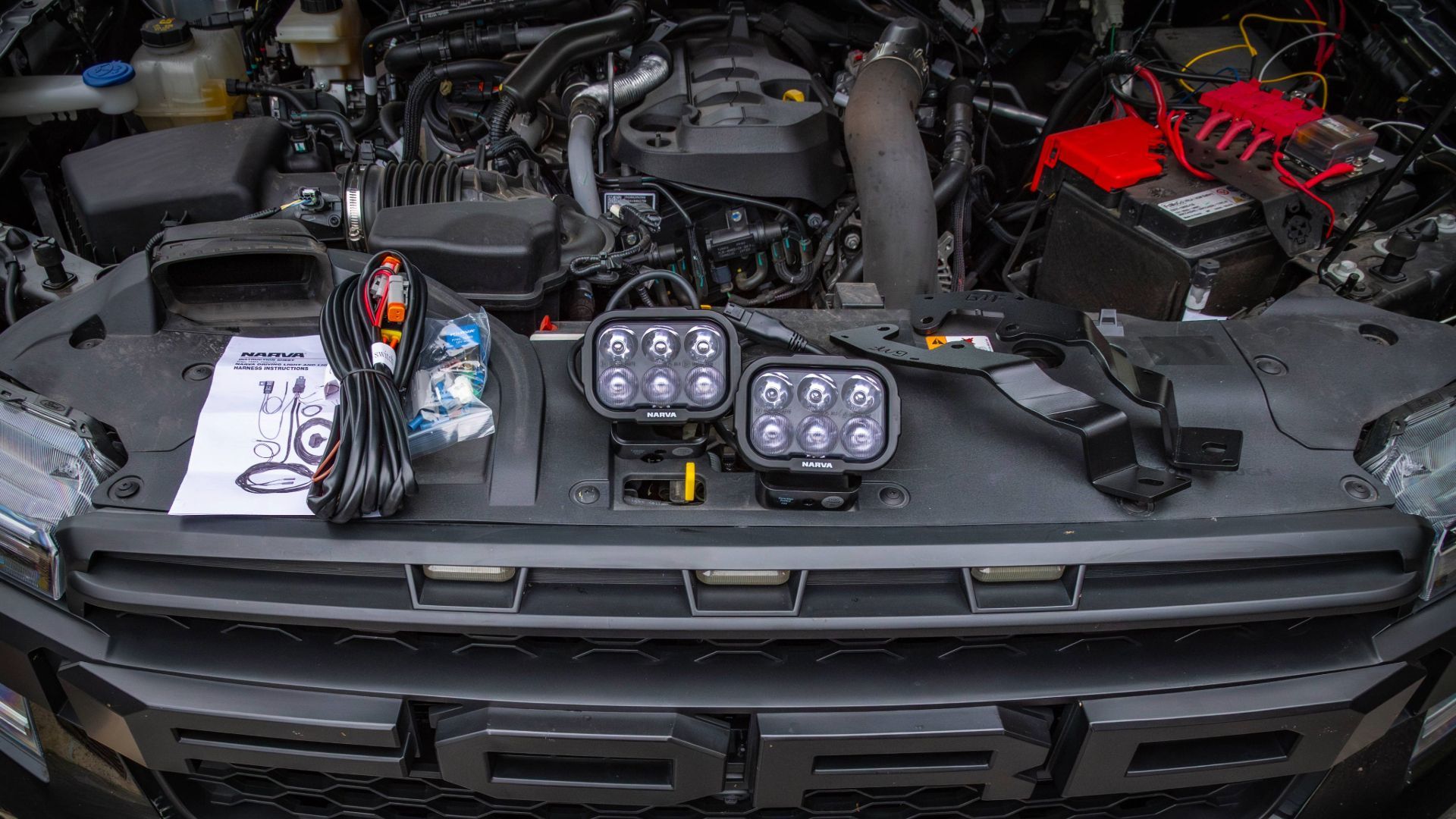 Narva Vehicle Specific Bonnet Mount Light Kit