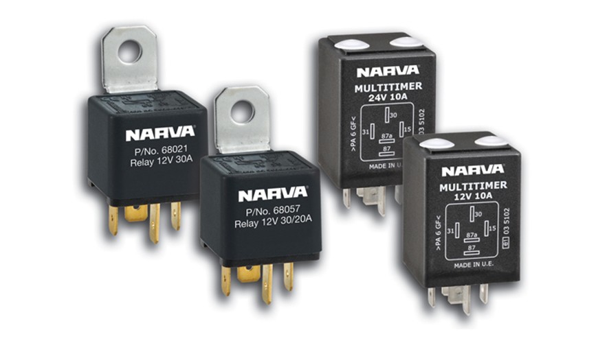 Narva Grows Relay Range with Adjustable Timer and Reverse Pin Models