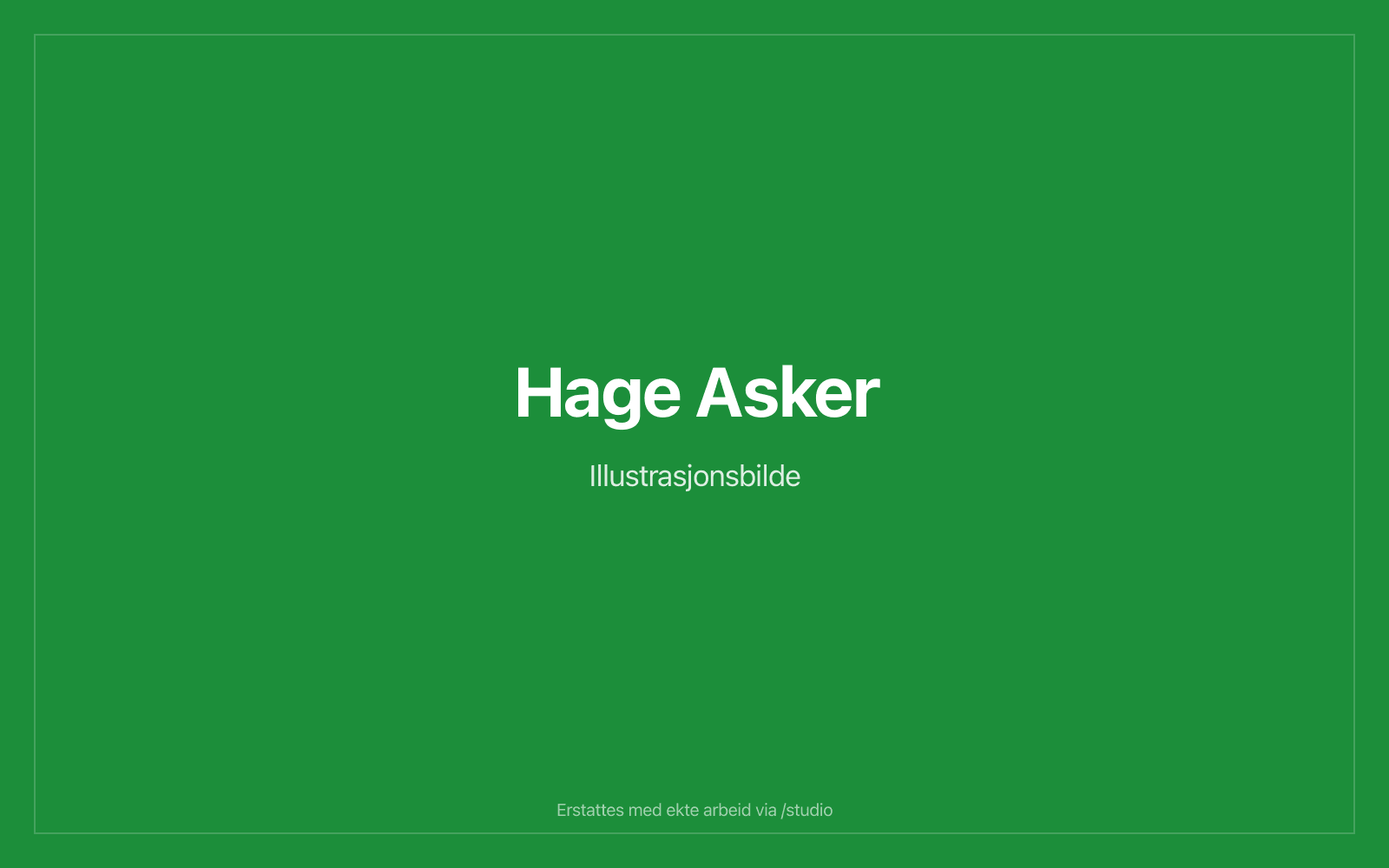 Hageprosjekt med terassering i Asker — illustrasjonsbilde