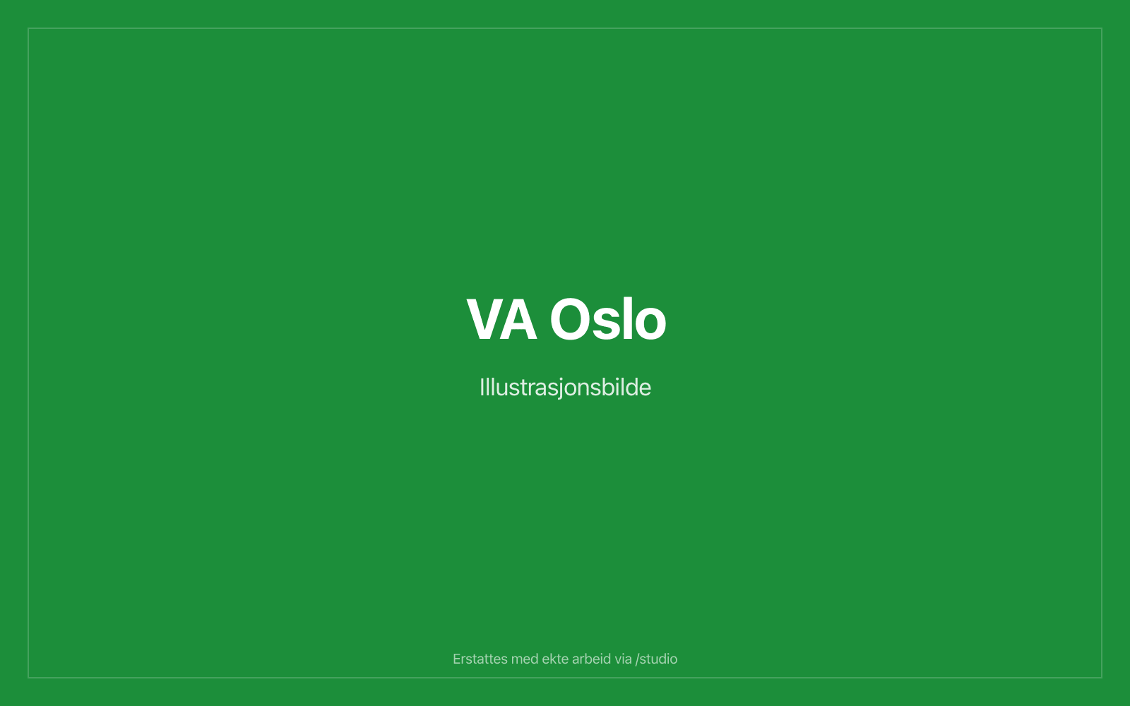 Hovedavløp og spillvannsledning i Oslo — illustrasjonsbilde