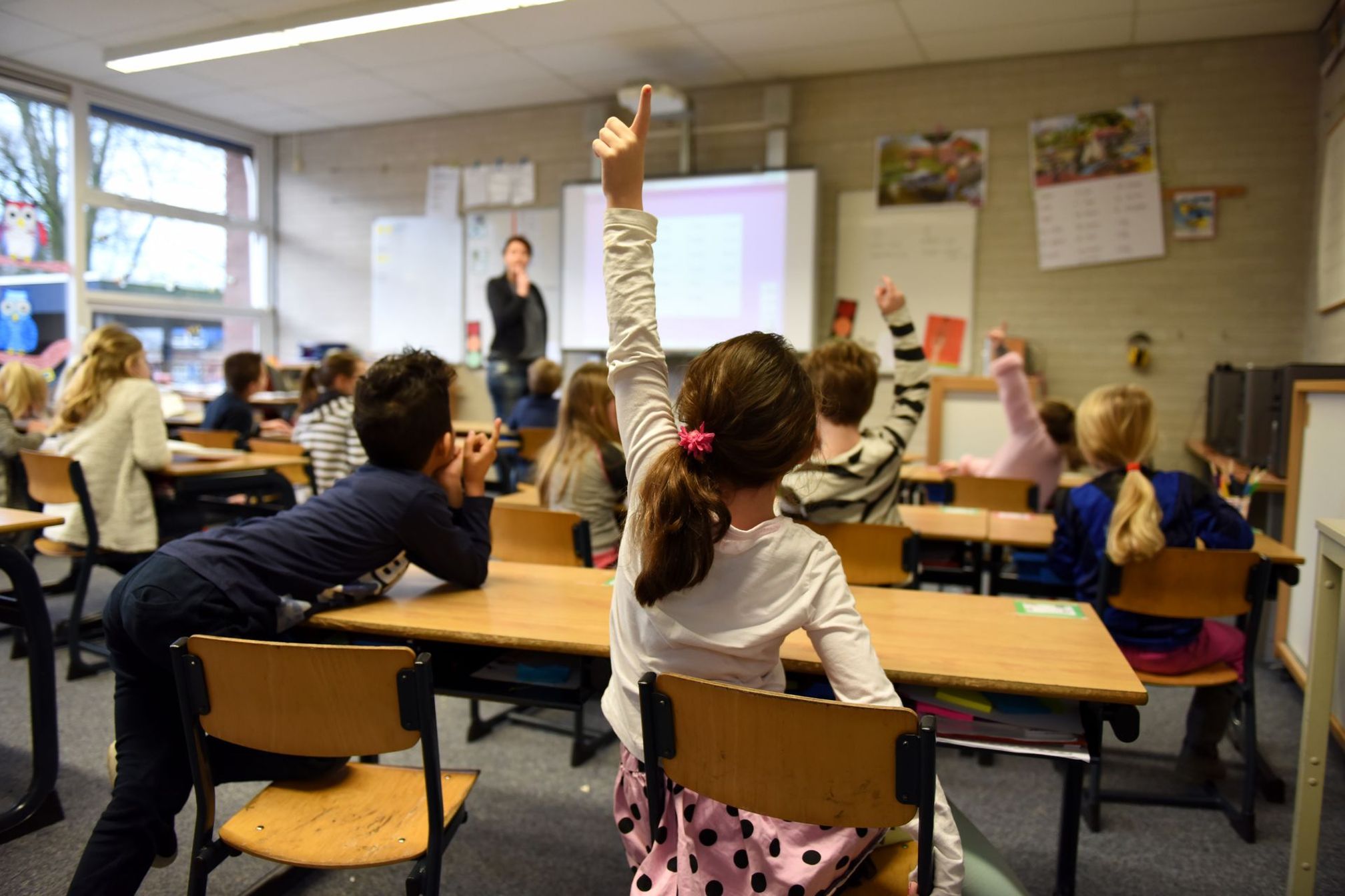 Klaslokaal met kinderen