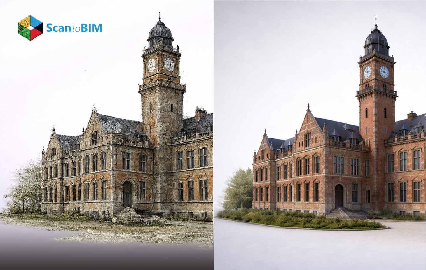 Scan to BIM for Historic Building Documentation and Preservation