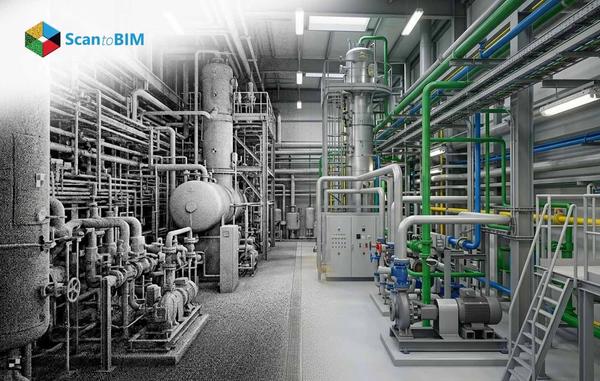 Point Cloud to BIM for Oil & Gas Facilities