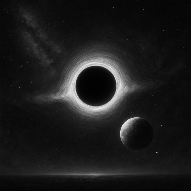 Impact of a Black Hole Near the Solar System