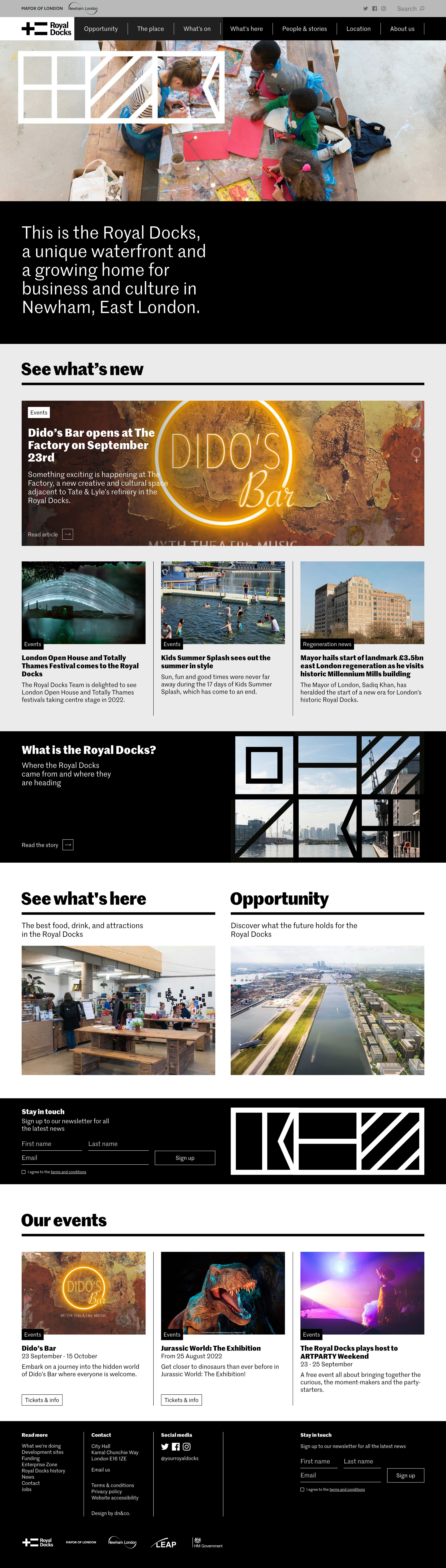 Sample image from The Royal Docks project