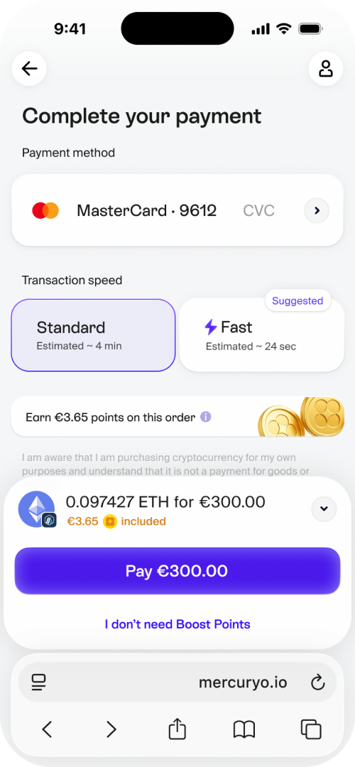 Complete payment