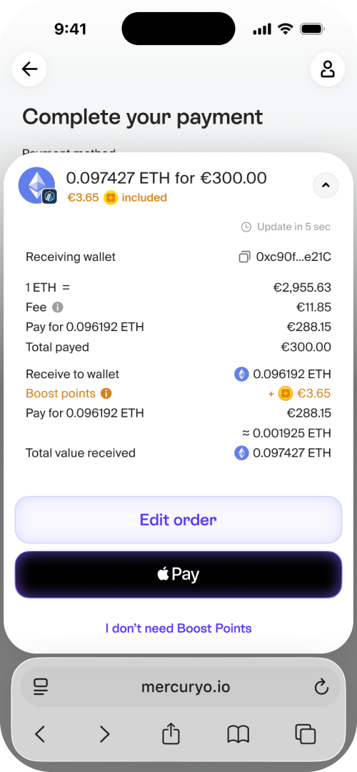 Payment detail