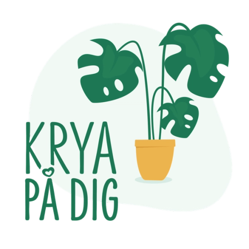 Illustration växt med text krya på dig