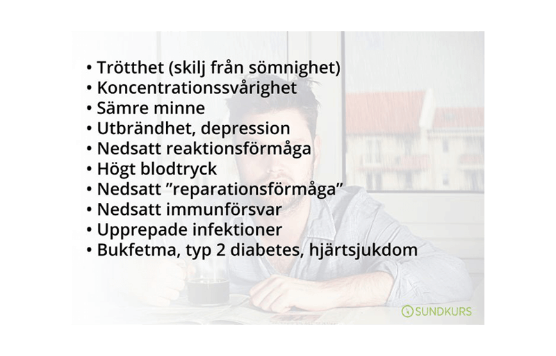 Vad sömnrubbningar leder till