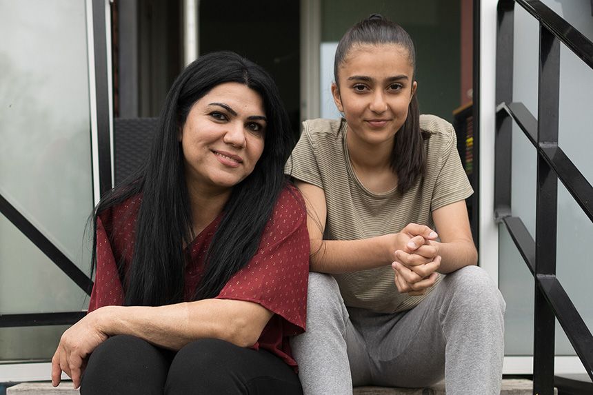Razin som drabbades av hjärtstopp med sin dotter Lara