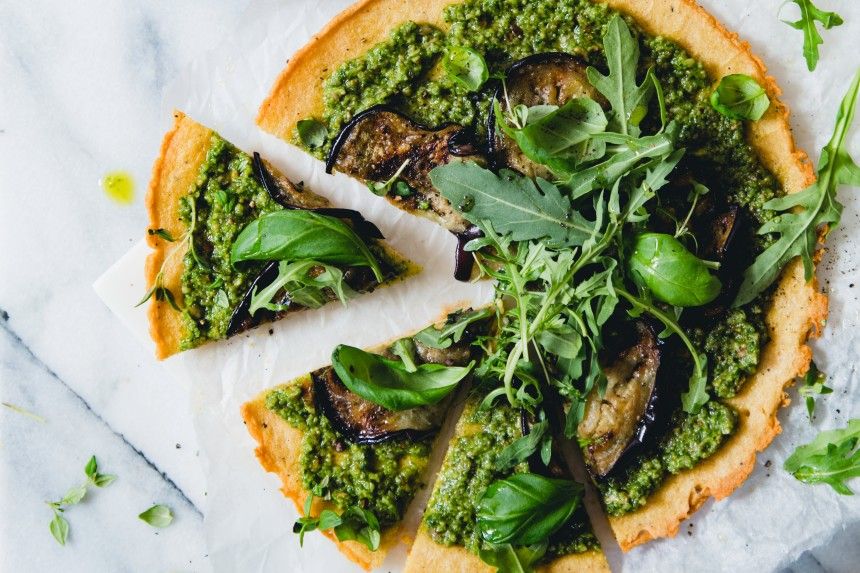 Pizza med örter