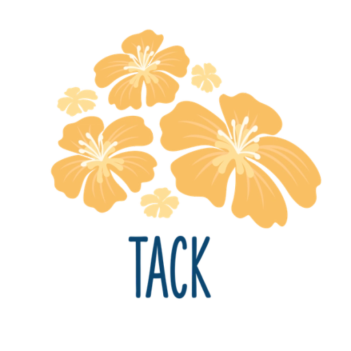 Illustration gula blommor och texten tack