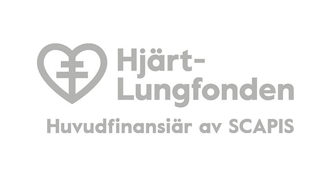 Logotyp Hjärt-Lungfonden som huvudfinansiär av SCAPIS