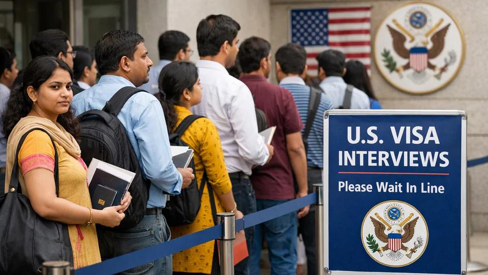 Indian professionals account for nearly 70 per cent of approved H-1B visa petitions in the US, with many facing lengthy waits for employer-sponsored green cards. Photo: AI-generated image