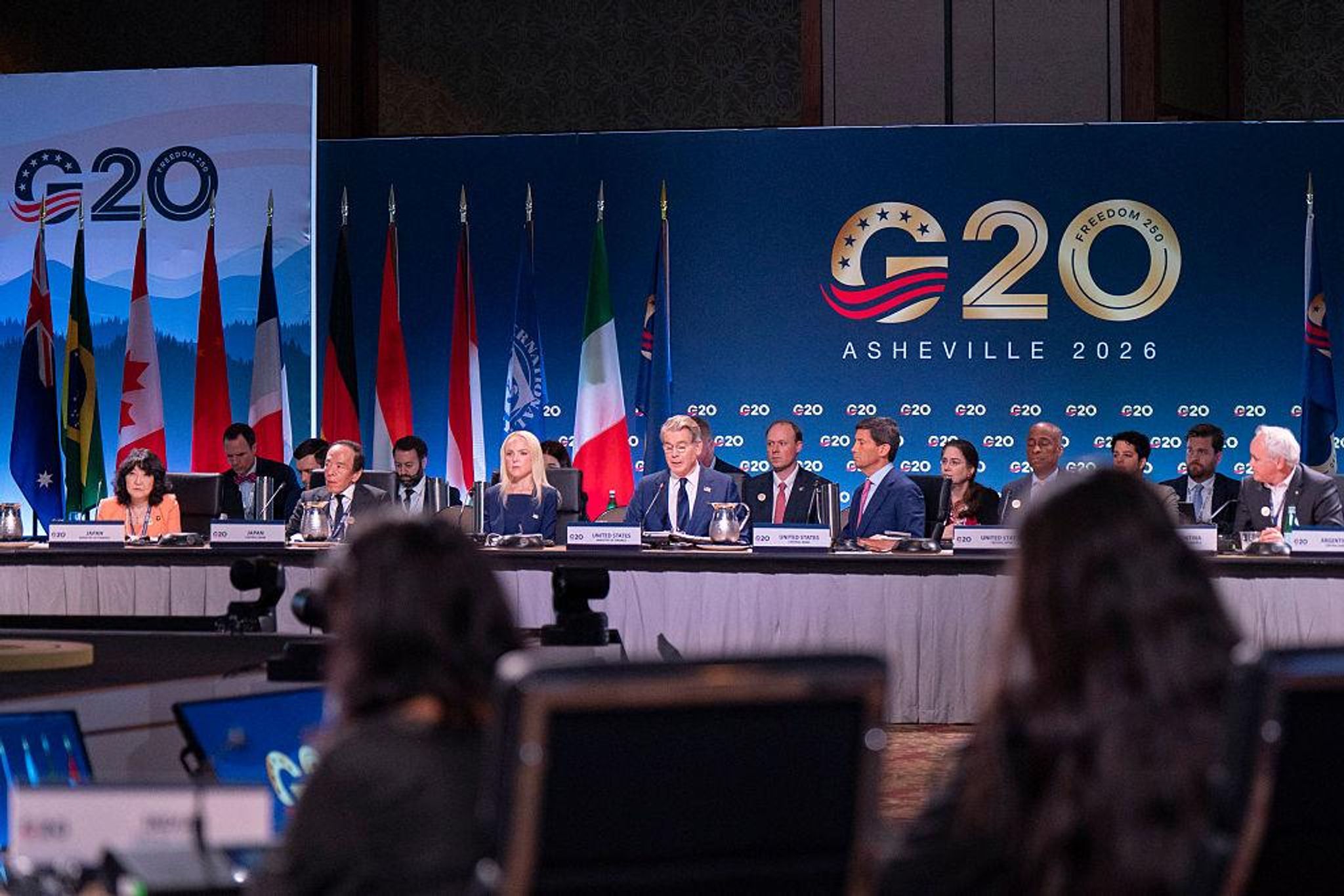 G20 Finance Ministers and Central Bank Governors meet in Asheville, North Carolina, August 2026. Photo: Kirsty O'Connor/HM Treasury