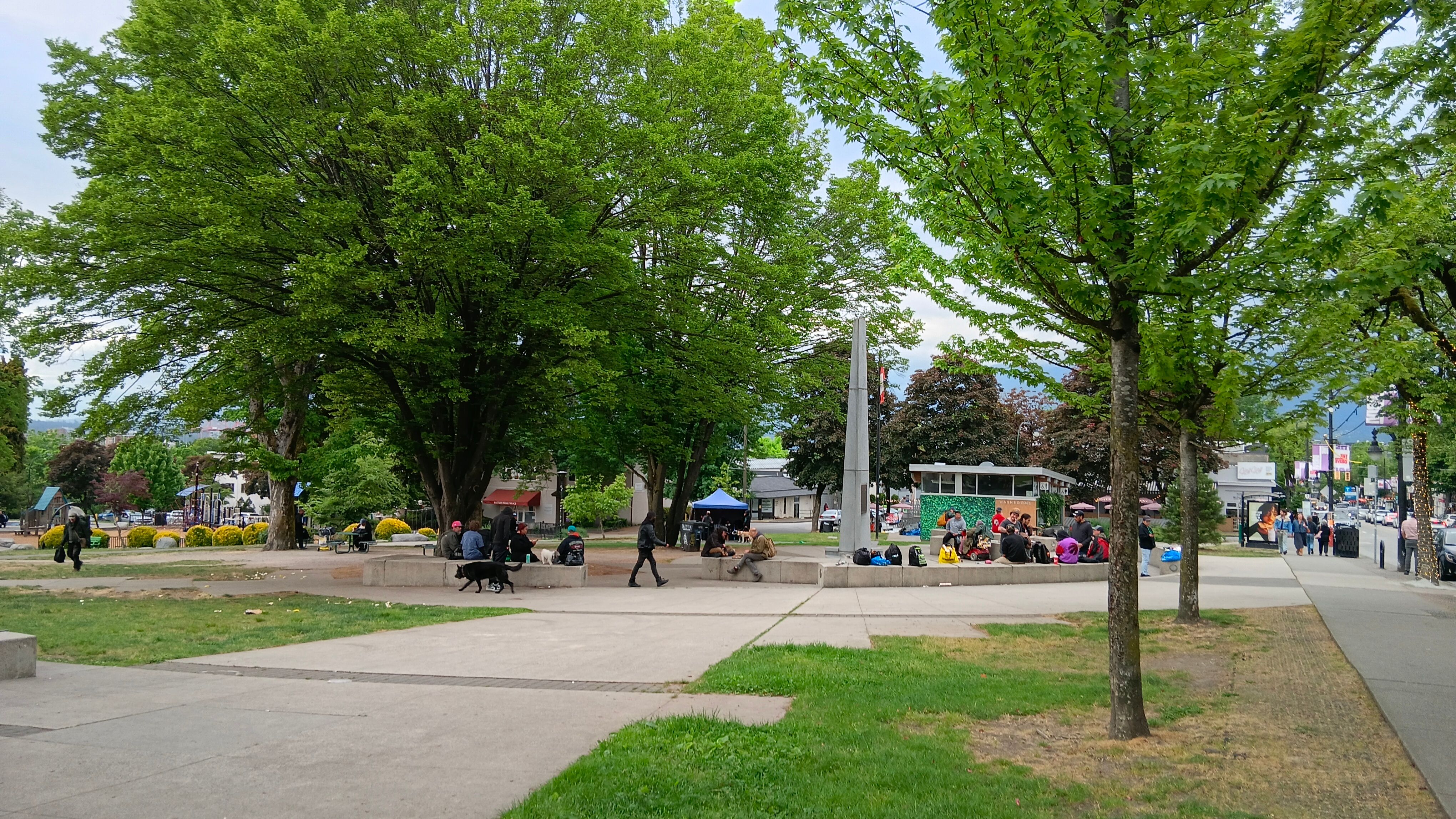 Grandview Park on Commercial Drive, where protestors, buskers and vendors gather in the heart of East Van. Photo: Ajay Kamalakaran