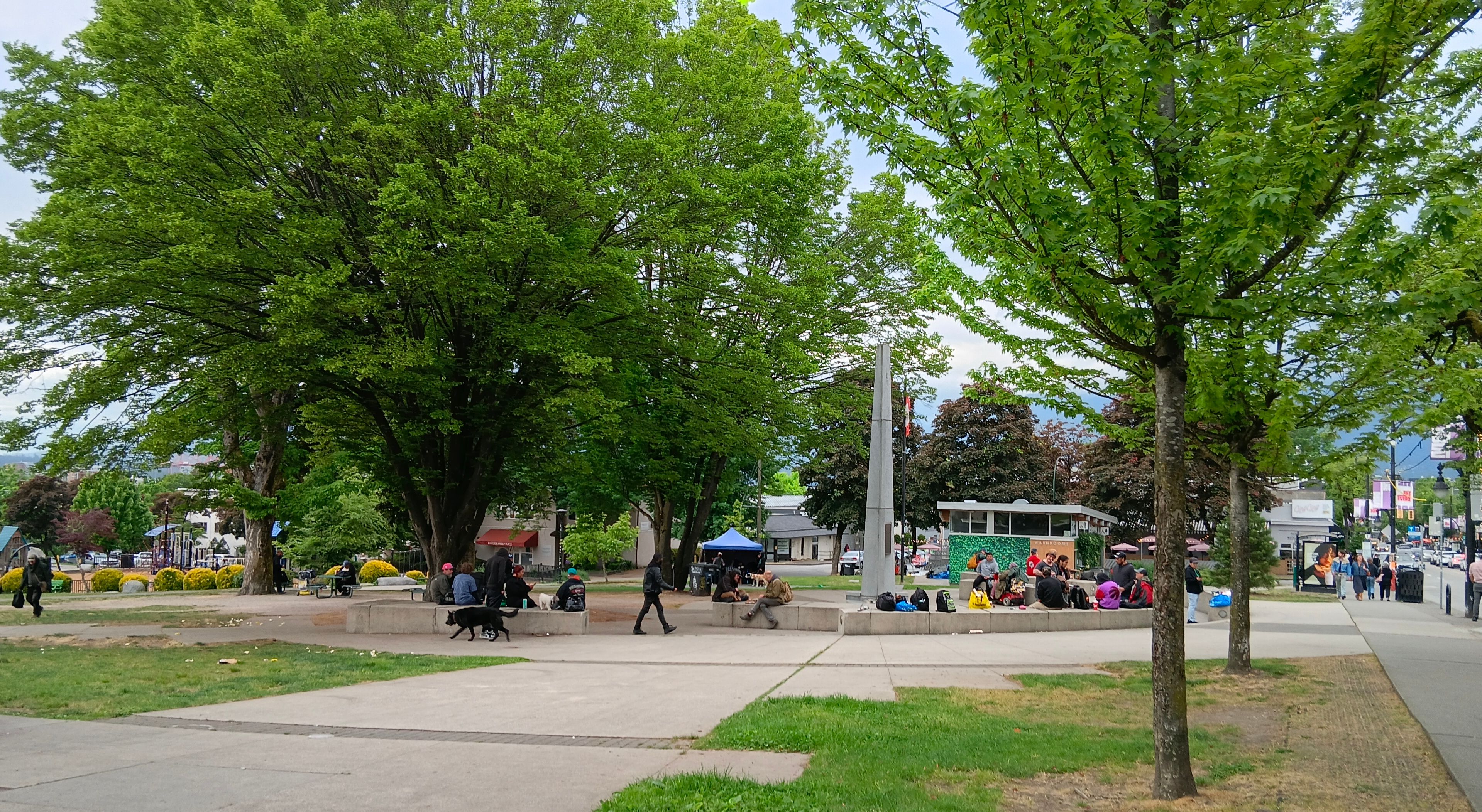 Grandview Park on Commercial Drive, where protestors, buskers and vendors gather in the heart of East Van. Photo: Ajay Kamalakaran