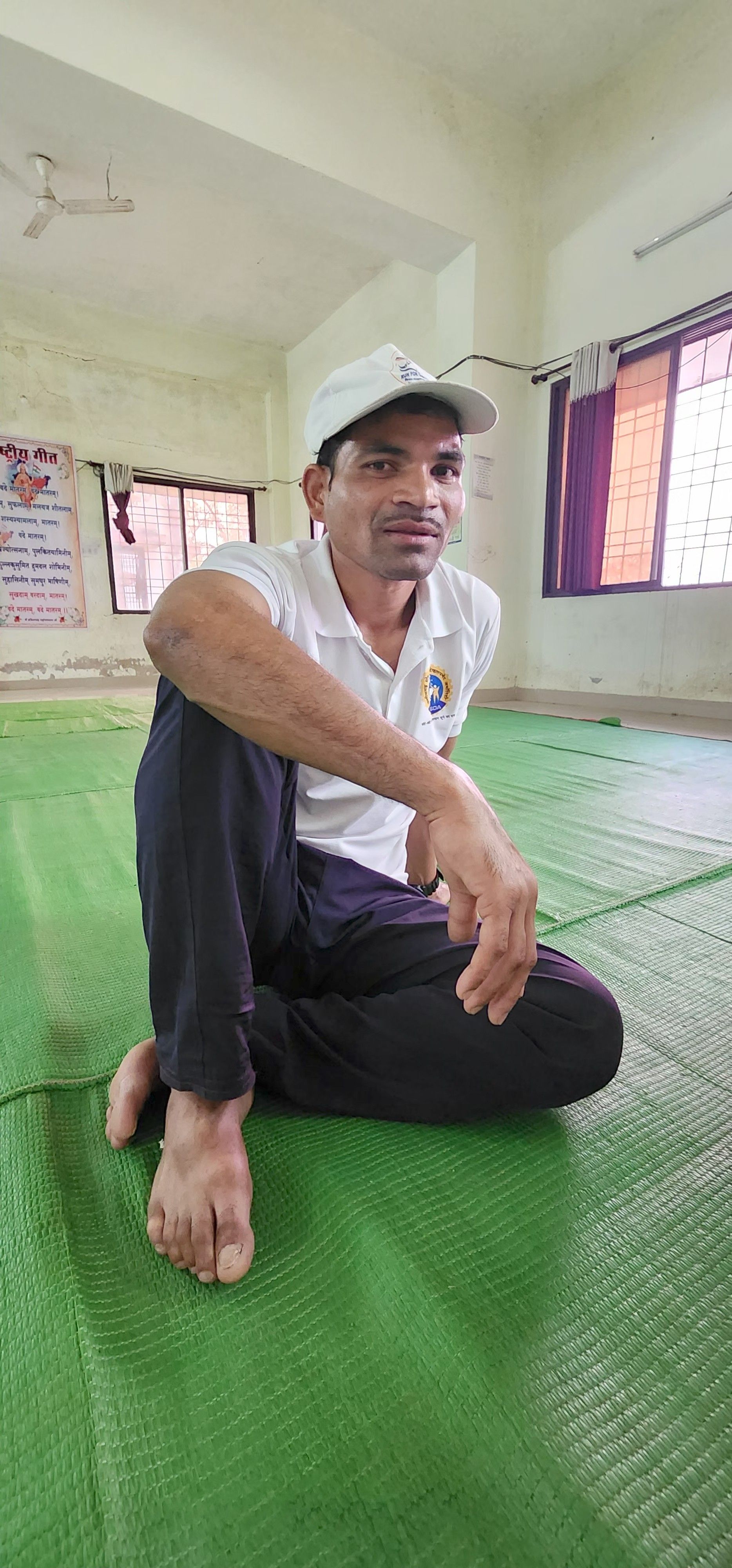 Surrendered Naxalite Mangtu Dada, who was a personal bodyguard to the fallen Maoist leader Basavaraju, at a rehabilitation centre in Narayanpur district headquarters. 