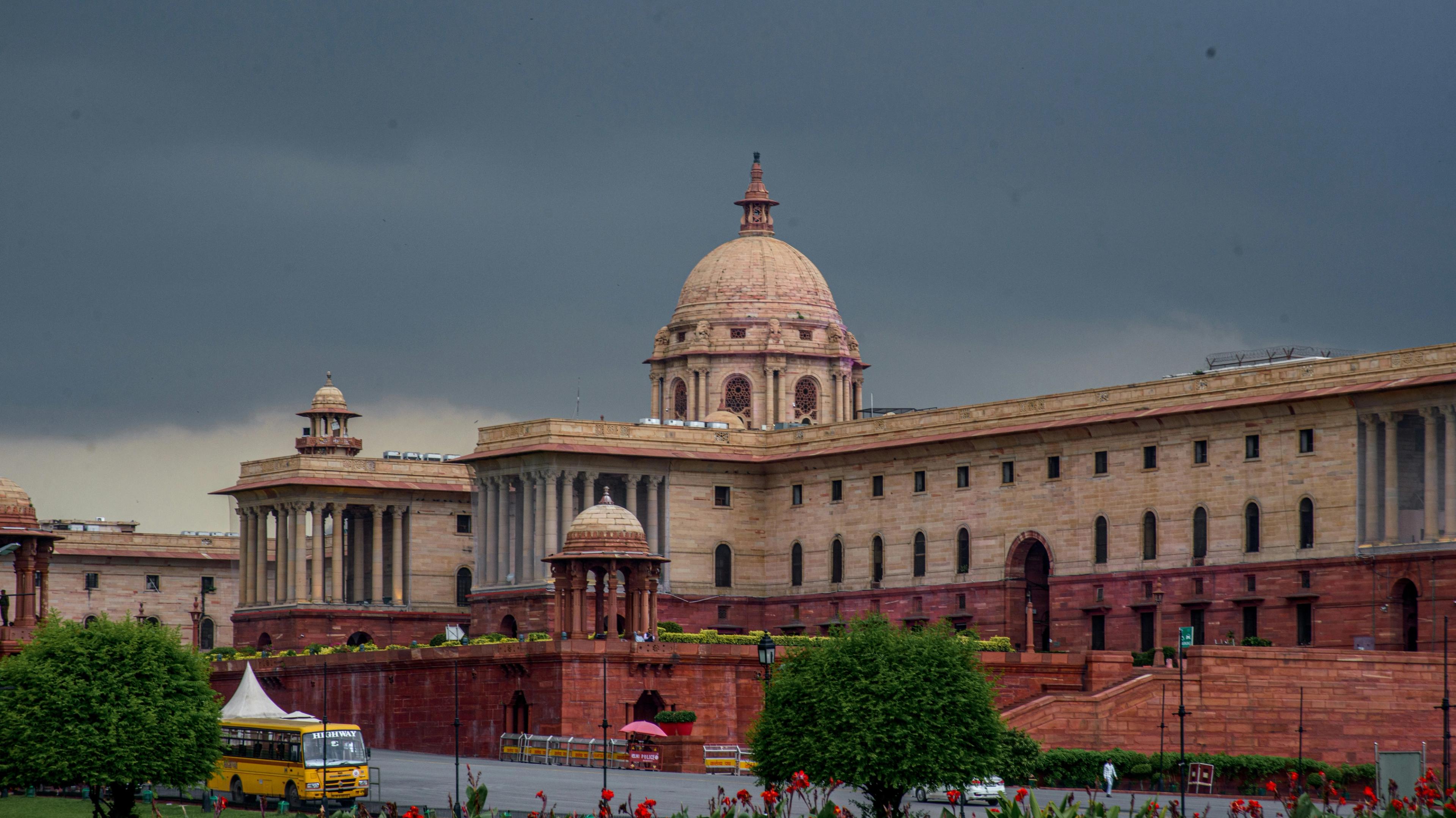 The Secretariat Building in New Delhi, comprising the North and South Blocks