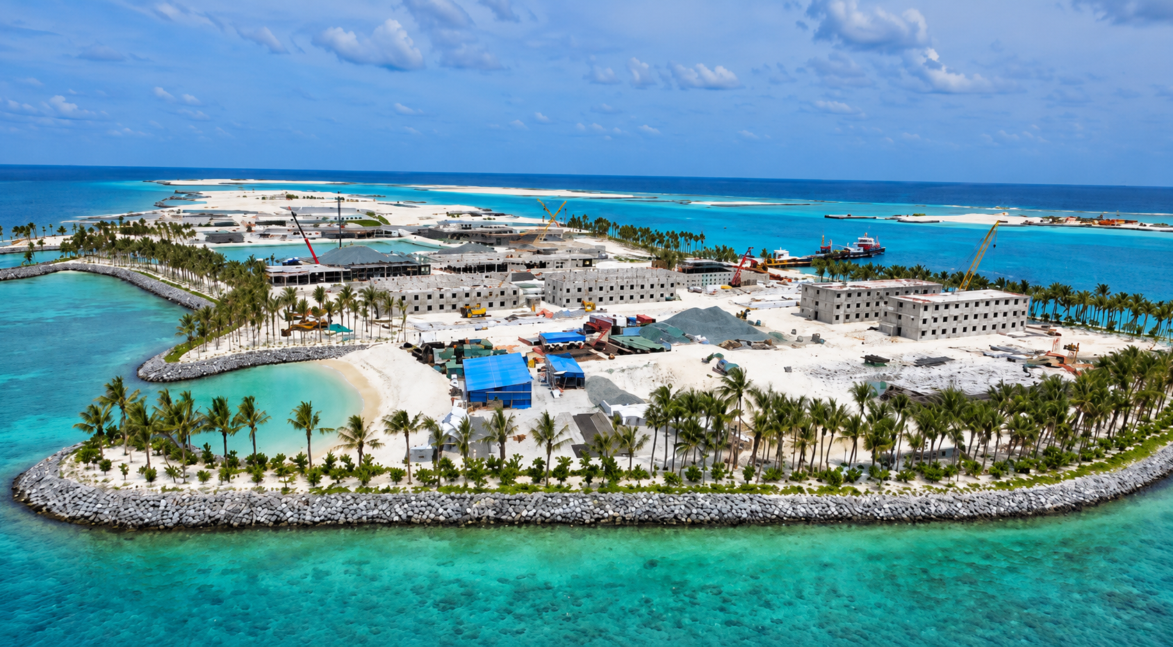 The $790-million project on the Maldives’ Noonu Atoll will include luxury residences, a resort and marina, healthcare facilities and an international hospitality school on reclaimed land. Photo: Hassan Moosa.