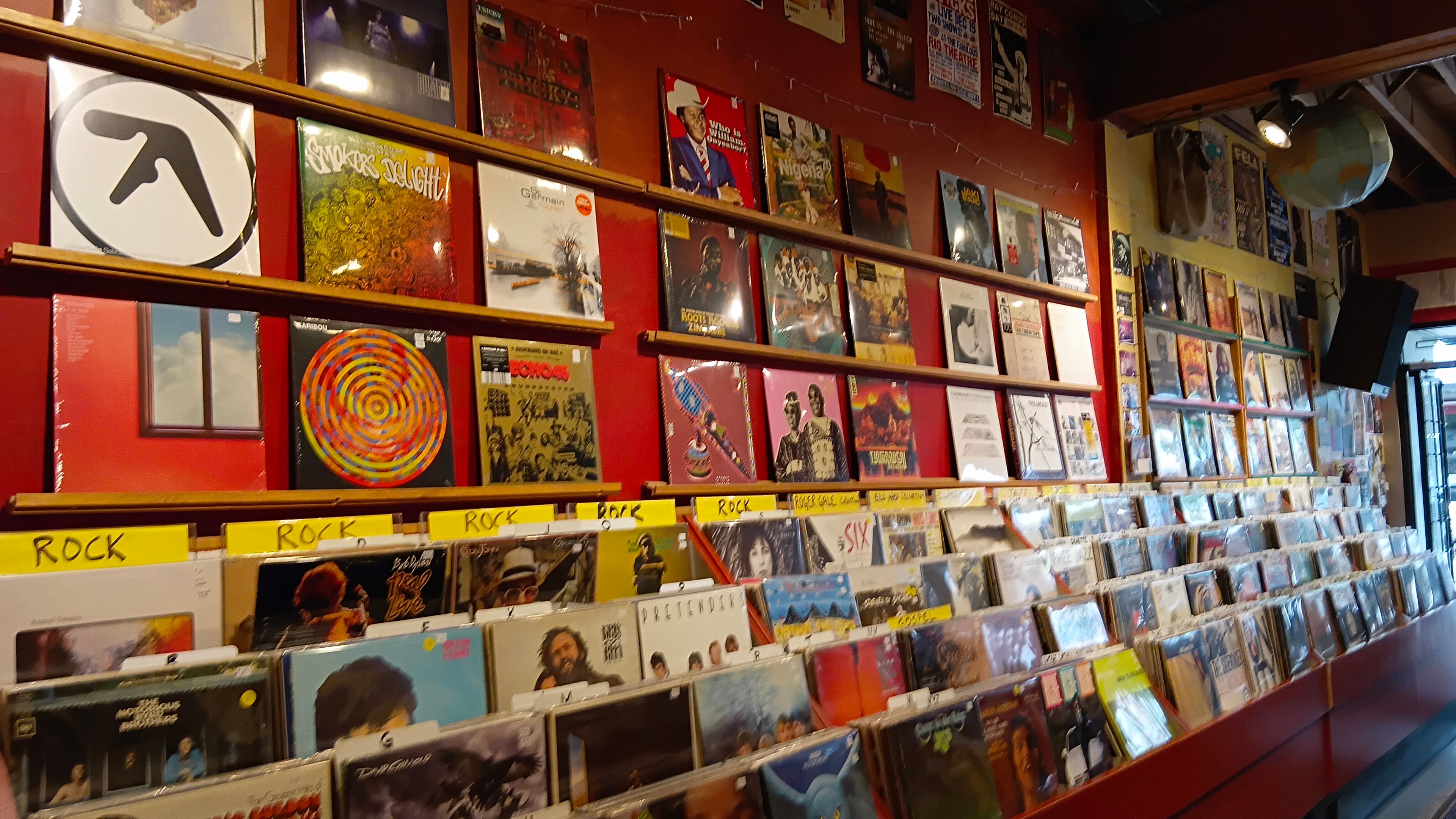 Crates of rock, jazz and African vinyl line the walls of High Life Records, a haunt for East Van’s crate-digging Left. Photo: Ajay Kamalakaran