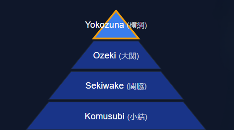 The top division of sumo wrestling consists of four ranks, with Yokozuna being the top. Photo: NWS Network.