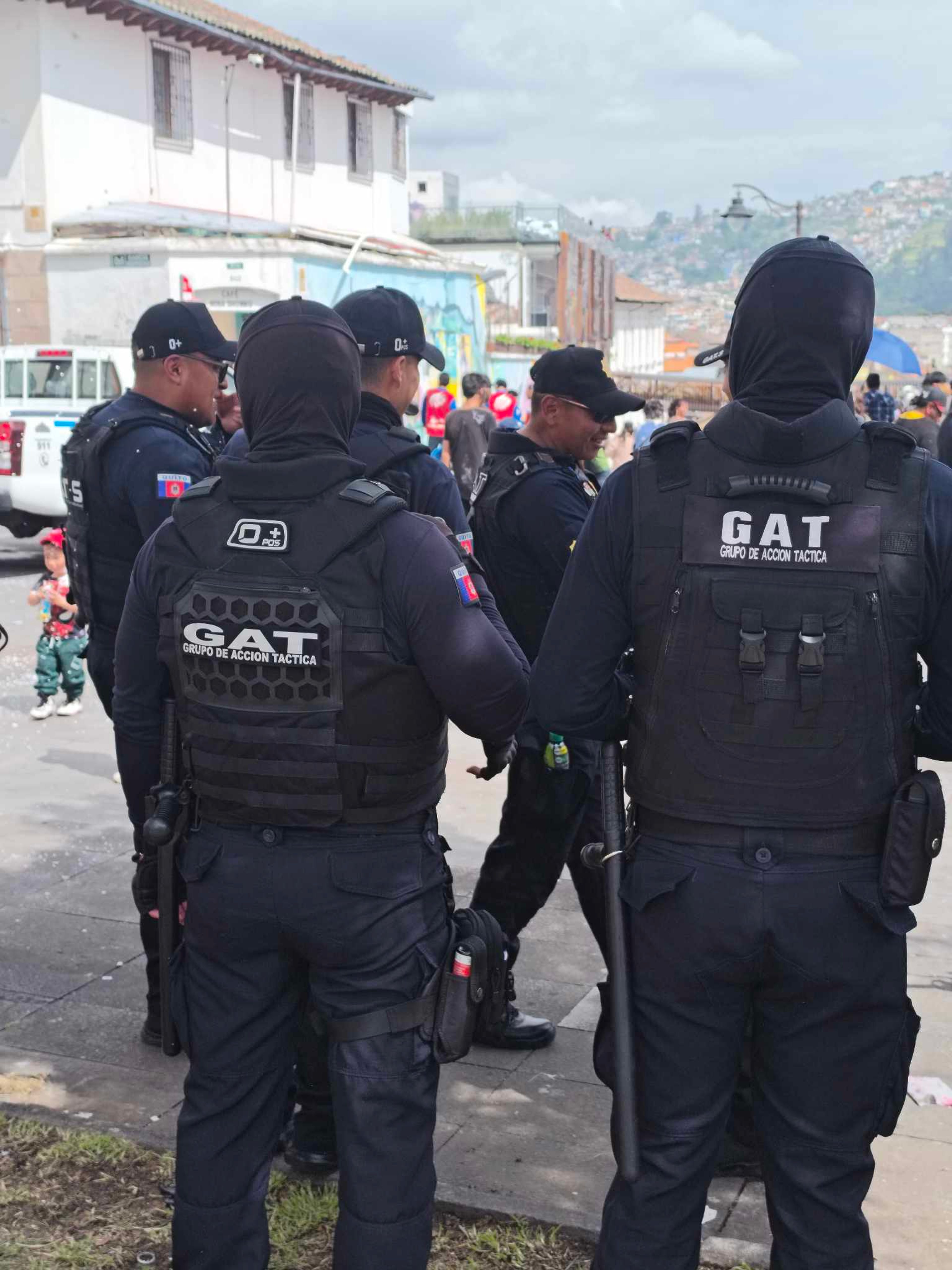 A team of elite police forces in the Ecuadorian capital of Quito