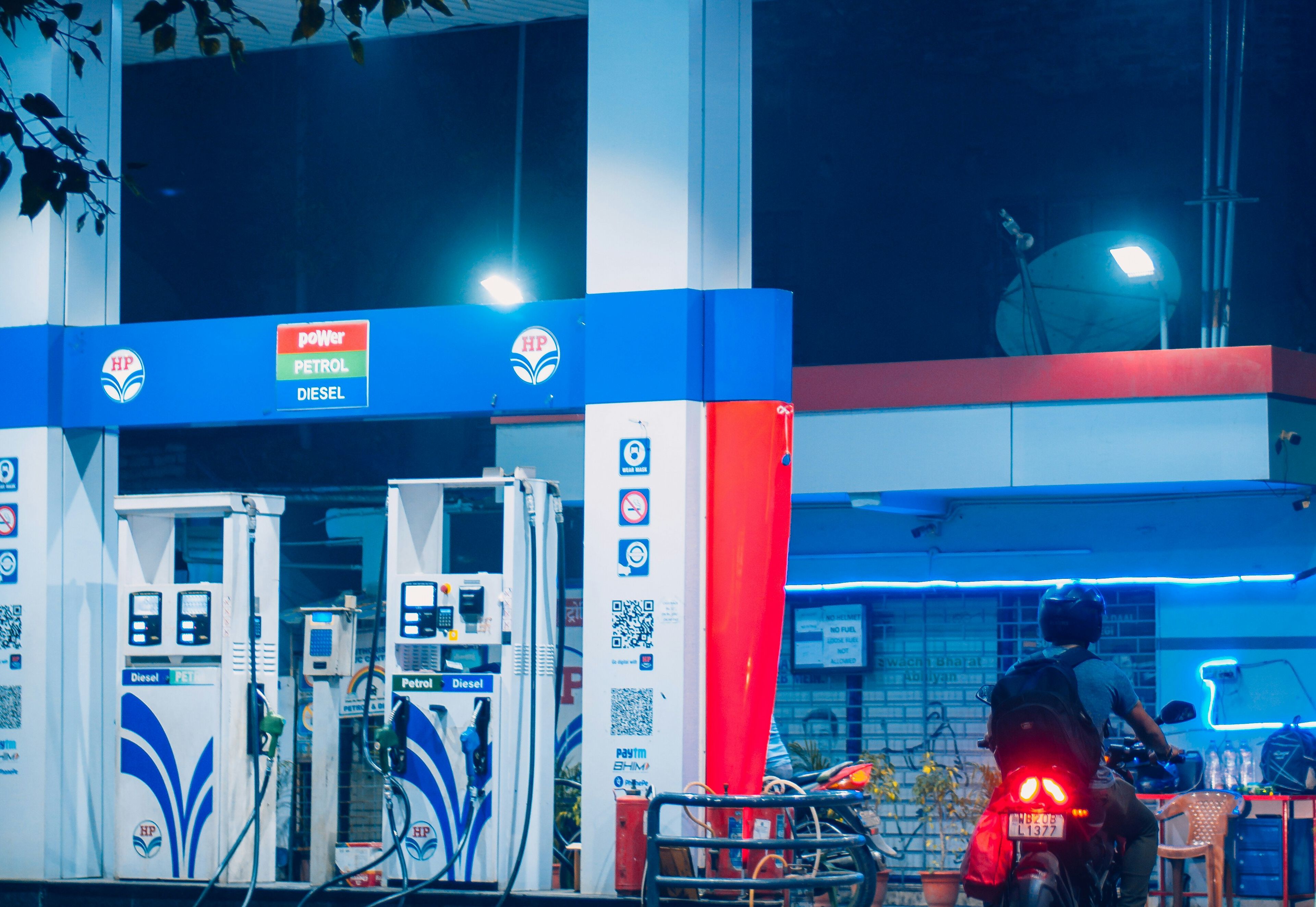 Fuel station in India