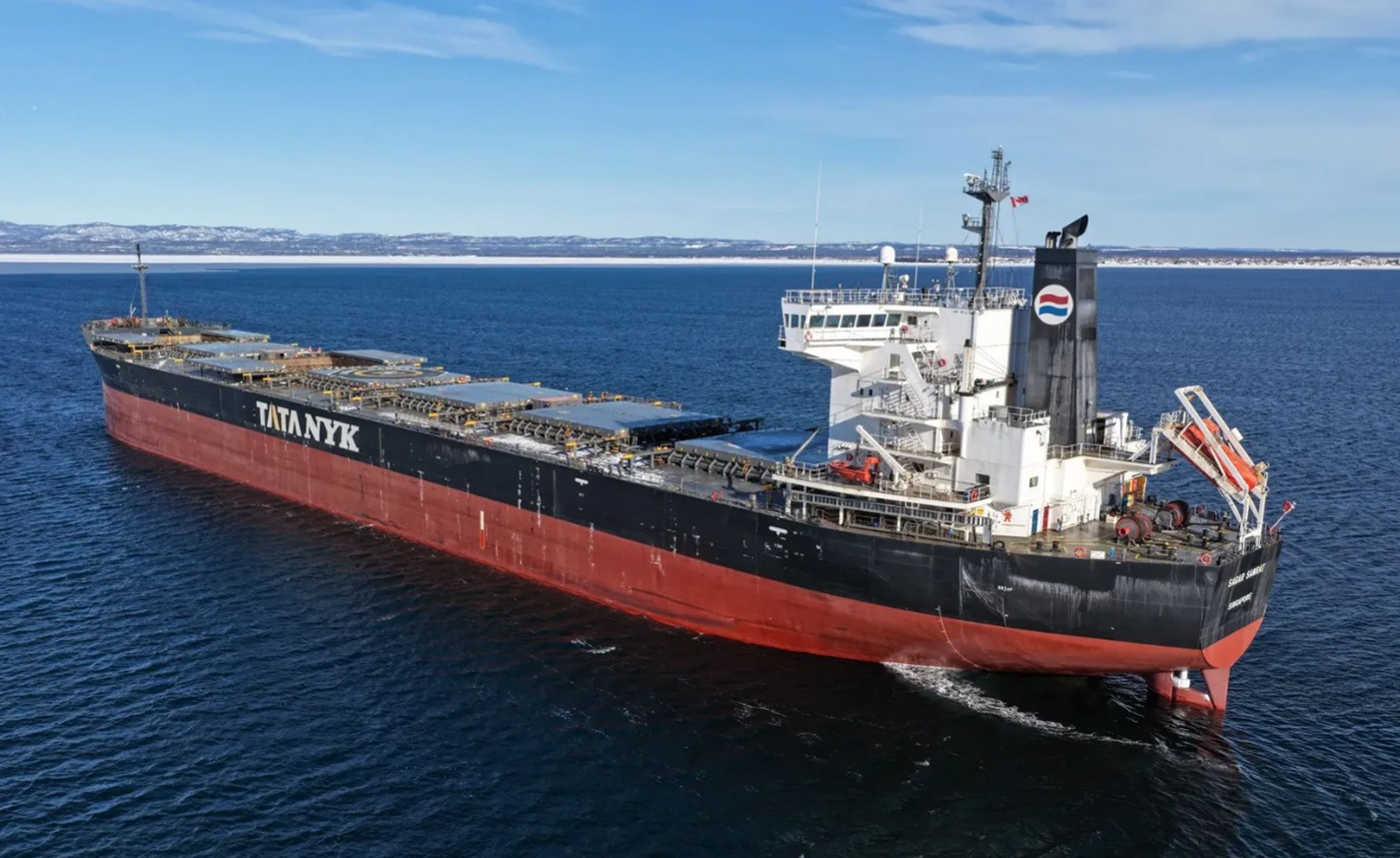 MV Sagar Samrat, an Indian-owned bulk carrier currently sailing under the Singapore flag. The vessel was listed by RIS in 2025 among Indian-owned ships operating under foreign flags. Photo: F.J. Vigneault / MarineTraffic.