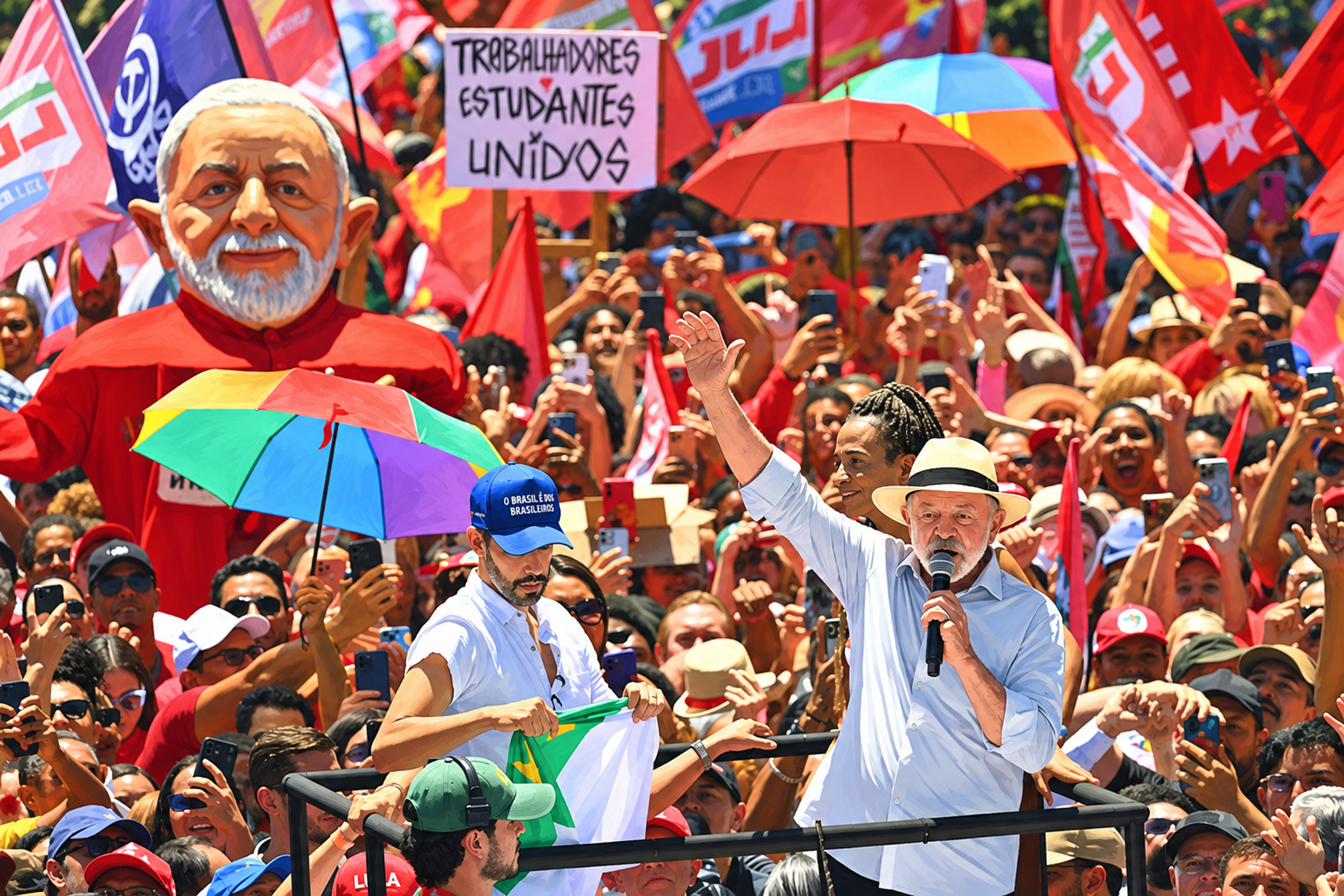 Brazilian President Luiz Inácio Lula da Silva addresses supporters at a campaign rally on Avenida Paulista in São Paulo ahead of the presidential run-off. Photo: Ricardo Stuckert/Lula Oficial