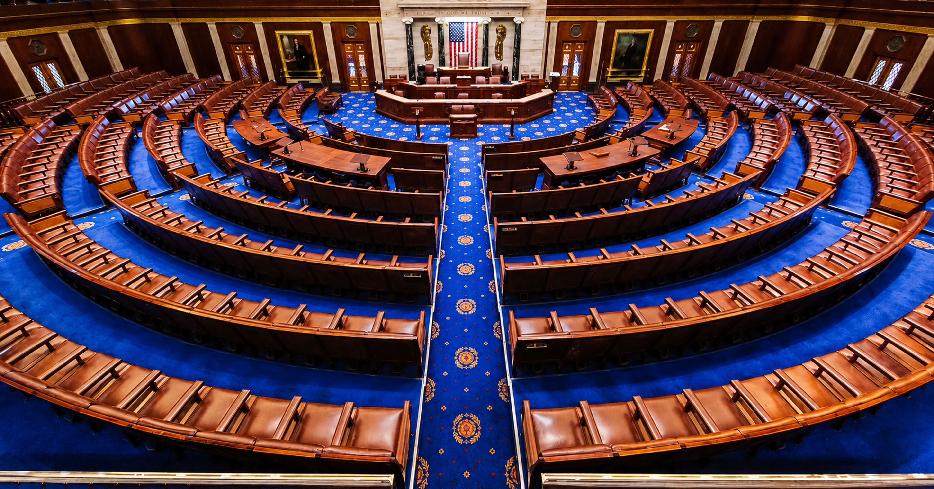 The chamber of the US House of Representatives at the US Capitol in Washington, DC. Unlike India’s Parliament, where the government largely controls the legislative agenda, power in the US Congress is dispersed between the House, Senate and executive. Photo: US House of Representatives