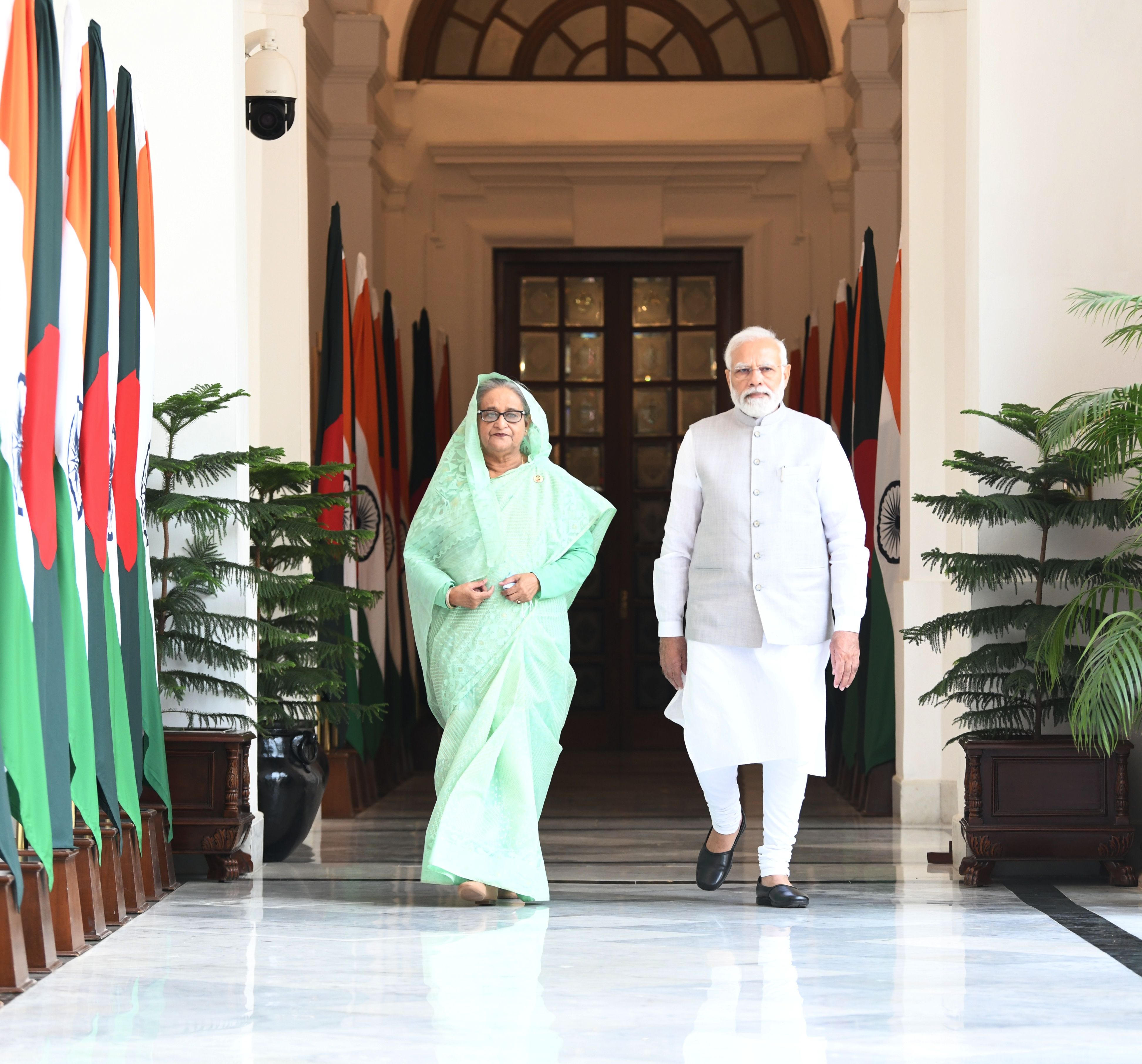Bangladesh former PM Sheikh Hasina and Indian PM Narendra Modi