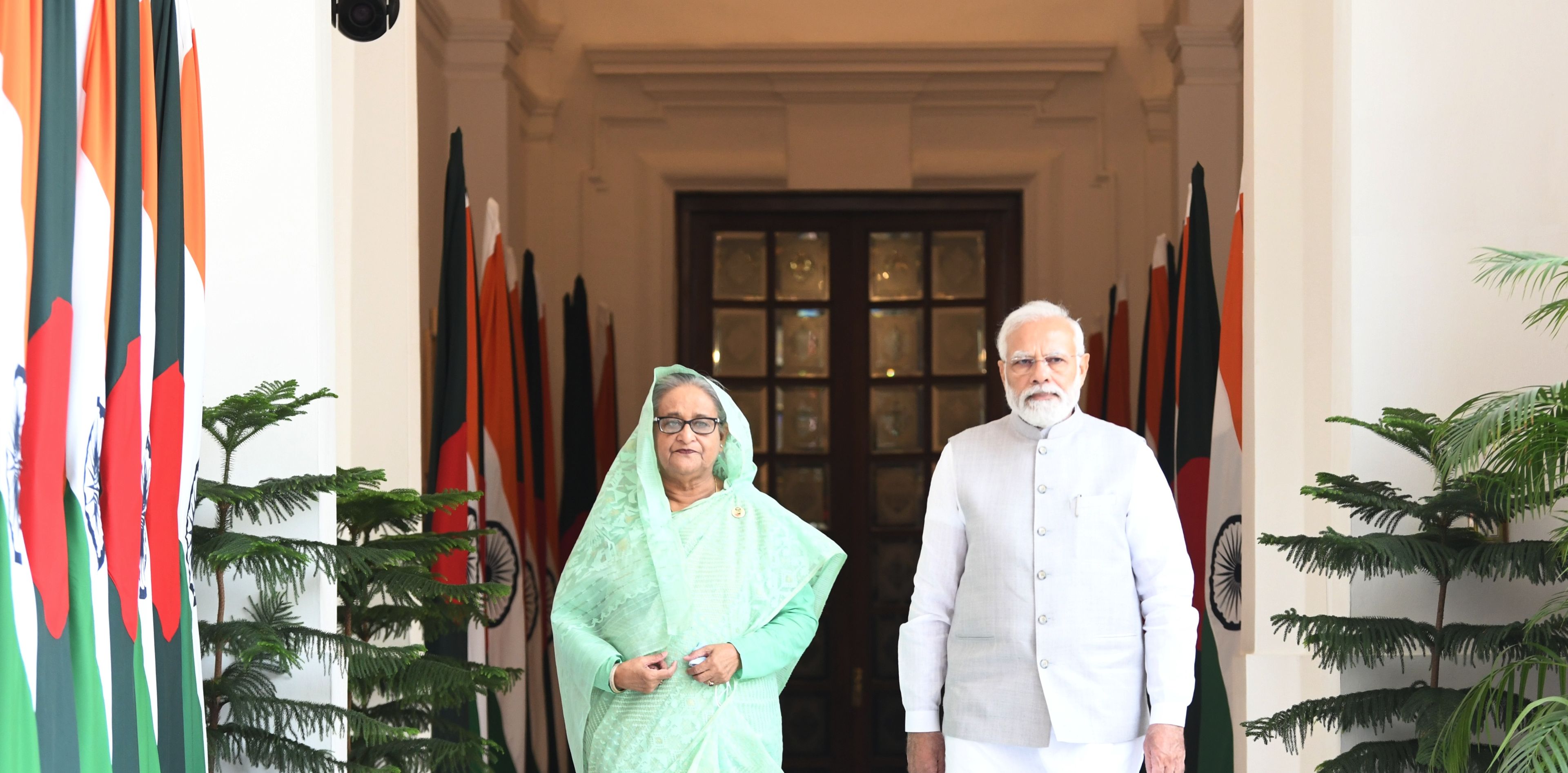 Bangladesh former PM Sheikh Hasina and Indian PM Narendra Modi