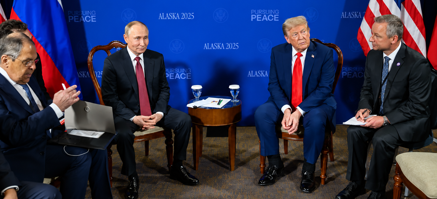 President Trump and President Putin during the 2025 Russia–United States Summit in Alaska. Photo: White House