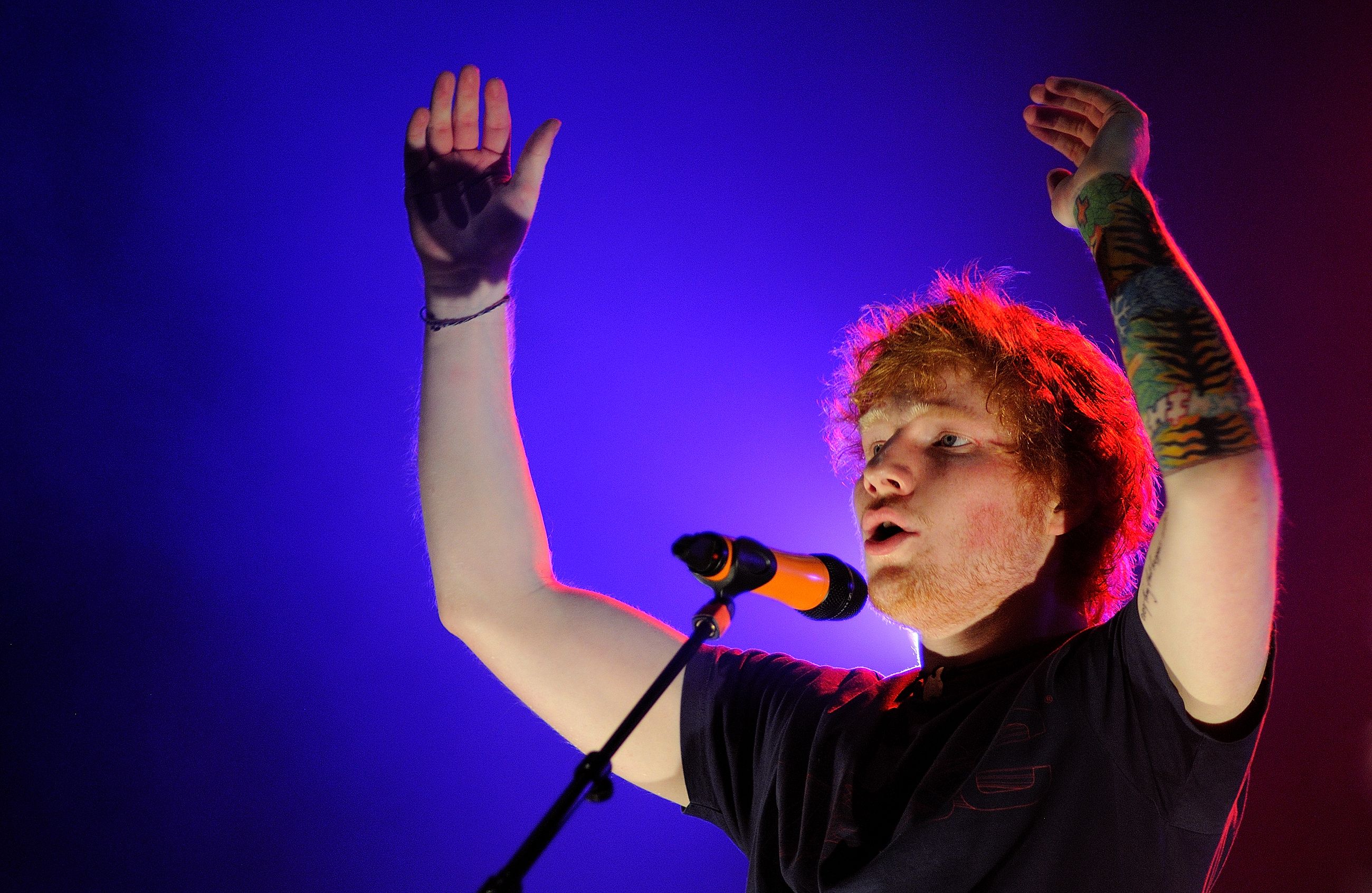 Ed Sheeran performs at FIB on July 15, 2012 in Benicassim, Spain. His US Loop Tour 2026 has been hit by the withdrawal of four support acts following the removal of rapper Macklemore. Photo: Christian Bertrand/Shutterstock