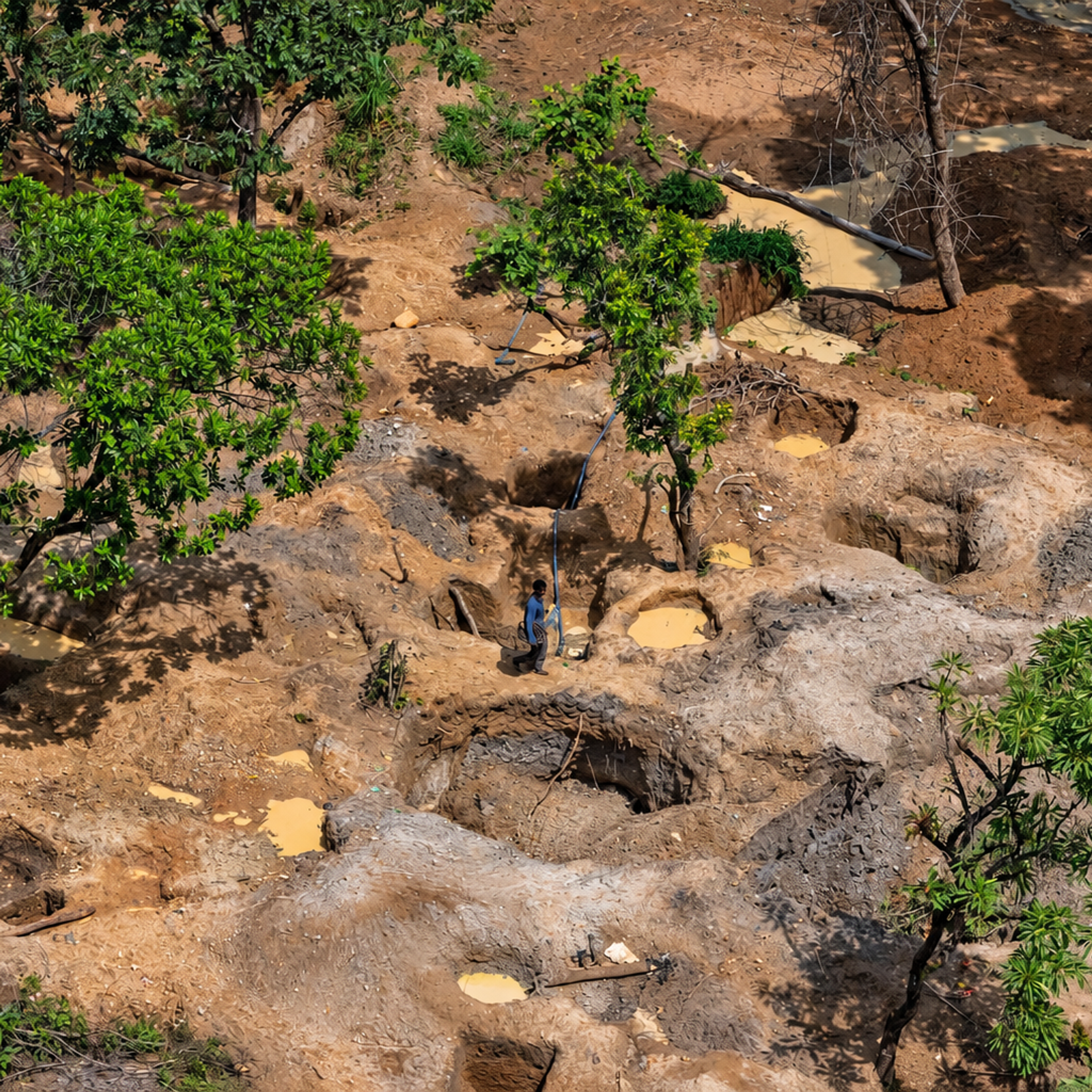Nigeria clears 4,000 illegal miners from national park, but keeping them out is difficult