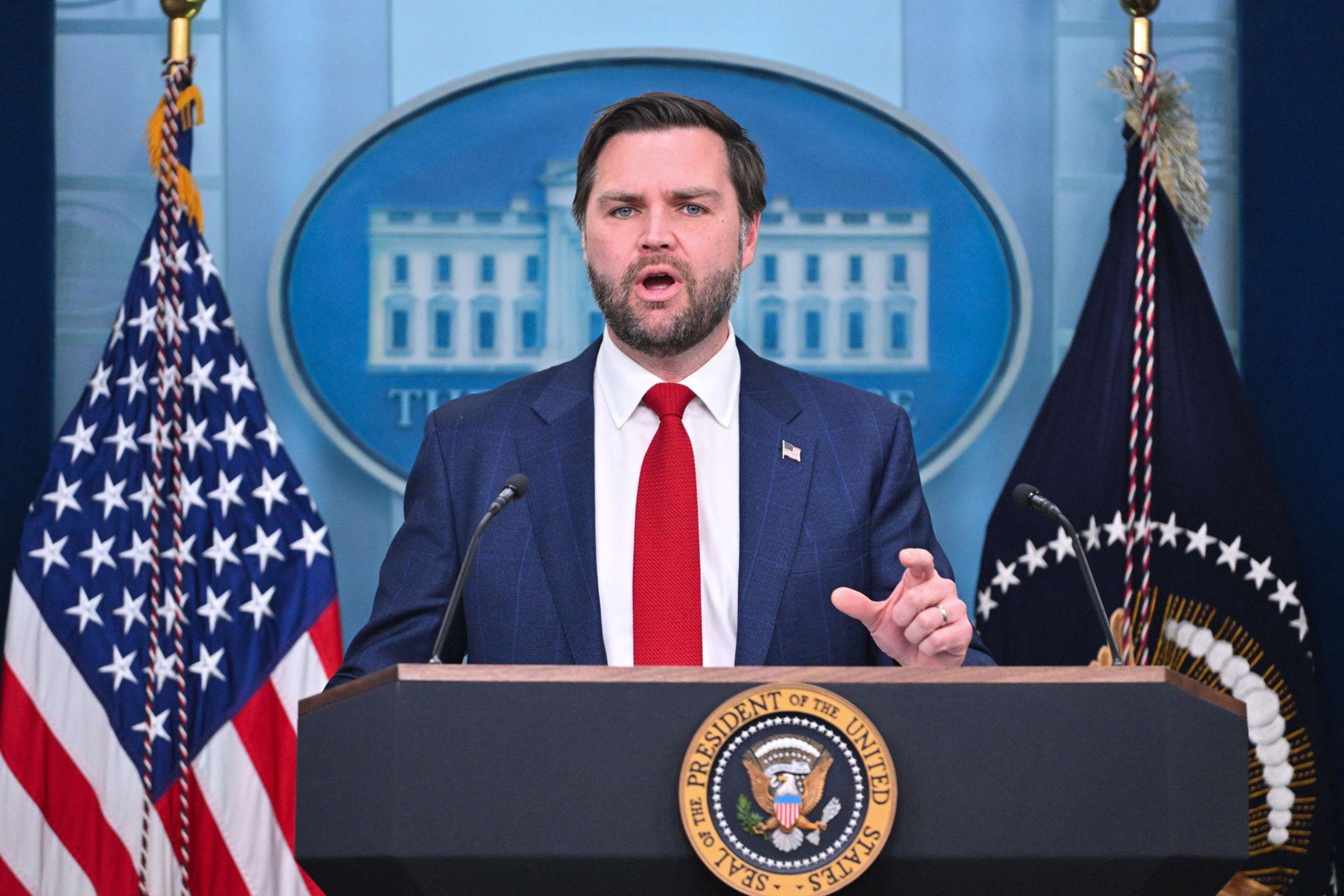 US Vice President JD Vance announced the suspension of Microsoft, Adobe and six Indian IT firms from the Permanent Labour Certification Programme, which allows employers to sponsor foreign workers for permanent residency. Photo: Daniel Torok/The White House Gallery