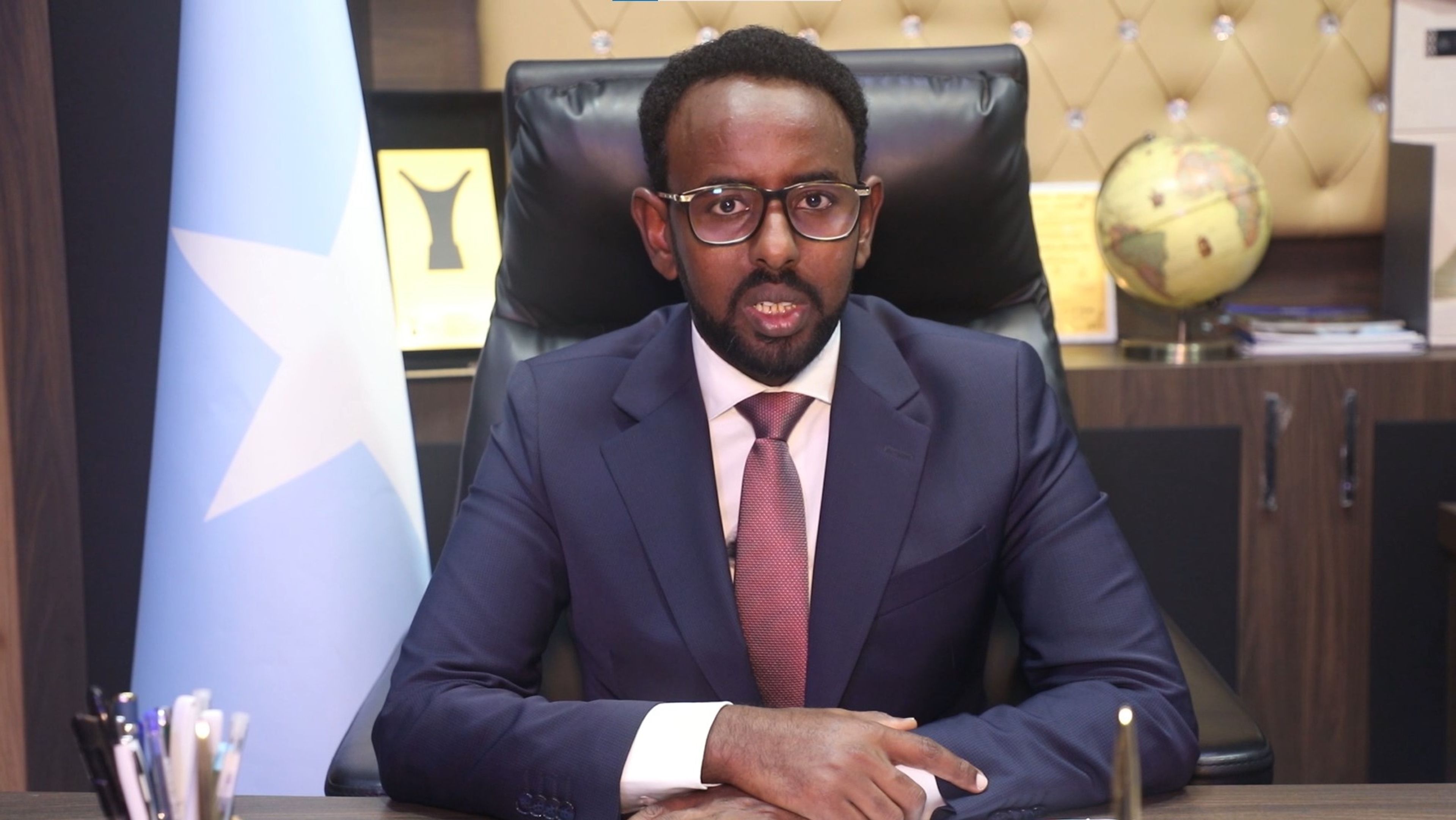 Ayub Ismael Yusuf, Somalia's Minister of Public Works, who is a native of Somaliland, condemns Isreal's recognition and defends Somali unity.