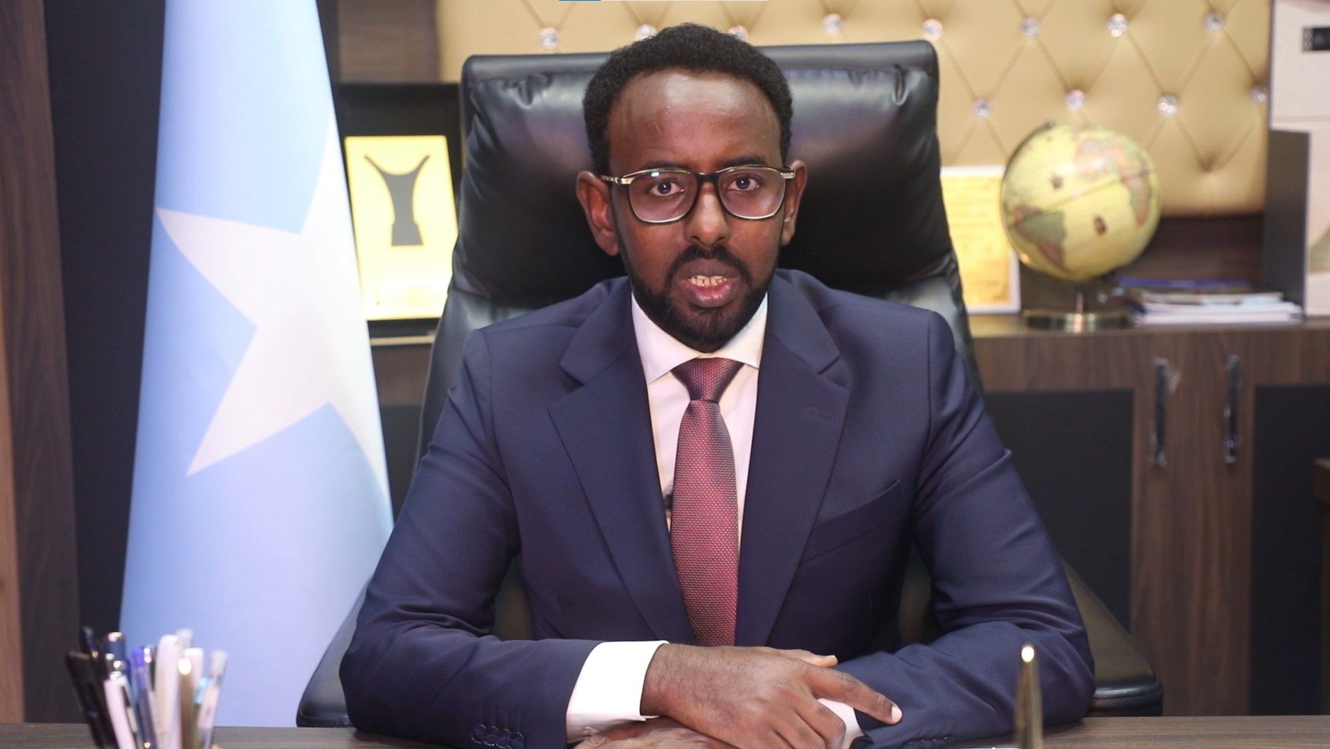 Ayub Ismael Yusuf, Somalia's Minister of Public Works, who is a native of Somaliland, condemns Isreal's recognition and defends Somali unity.